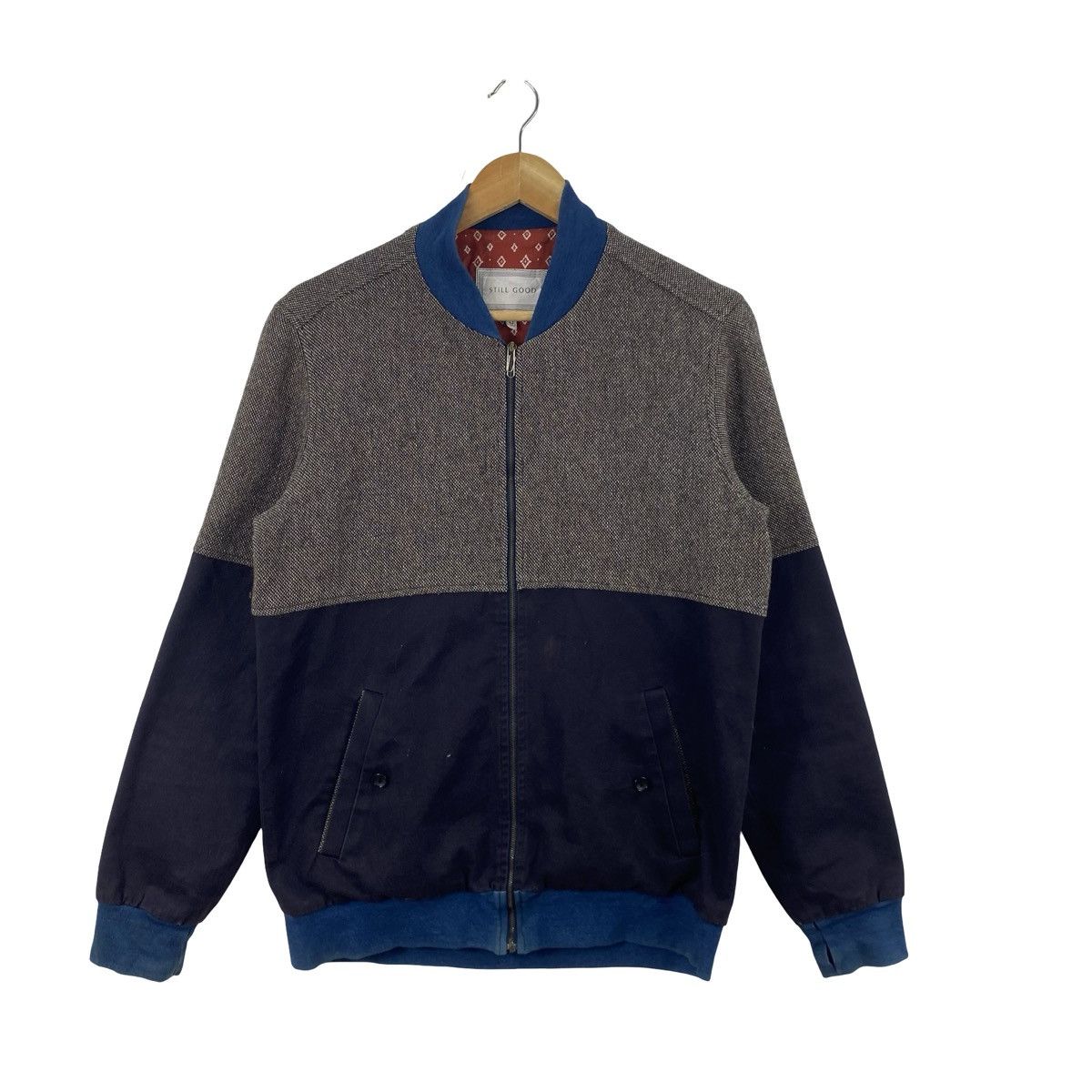 Other STILL GOOD Bomber Jacket Grey Tweed Panel Zip Up Size US S / EU 44-46 / 1 - 5 Thumbnail