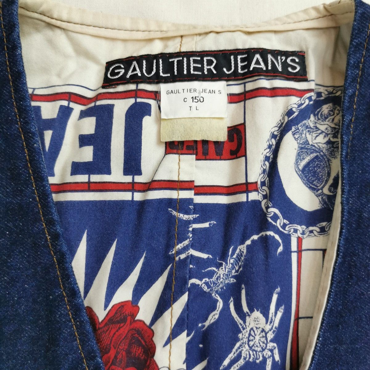 Jean Paul Gaultier SS1994 Jean Paul Gaultier Cowboy Skull Tattoo Vest Vintage Size US M / EU 48-50 / 2 - 8 Thumbnail