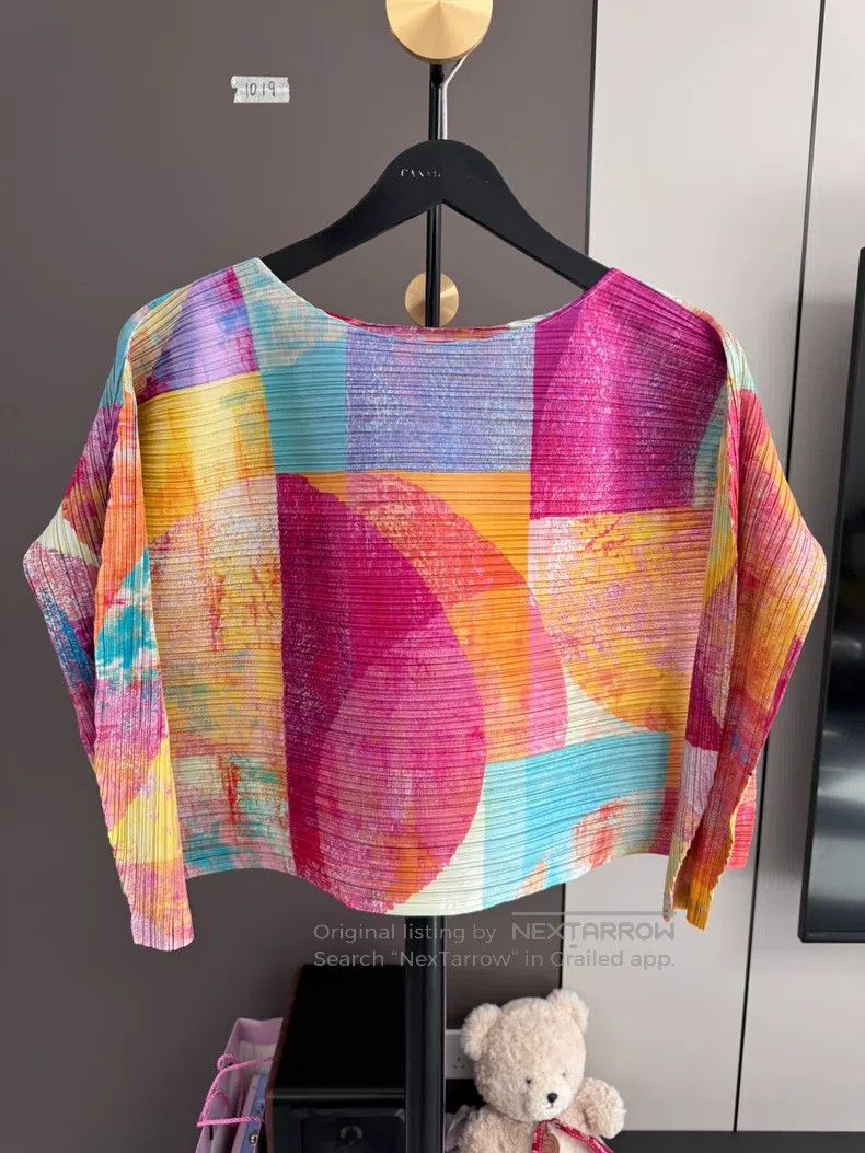Issey Miyake Issey Miyake Main Line Small Fish Scale Long Sleeve T-shir Size L / US 10 / IT 46 - 2 Thumbnail