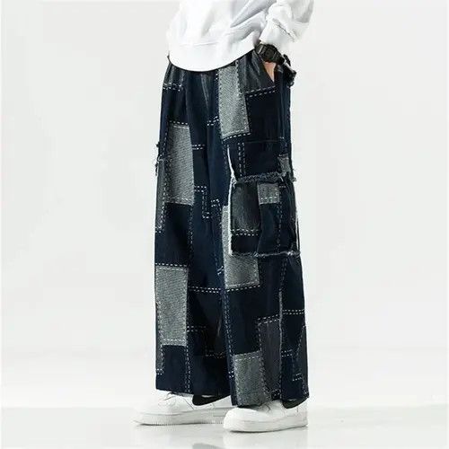 Designer × Japanese Brand Cargo patch faded patchwork baggy pants Size US 30 / EU 46 - 3 Thumbnail