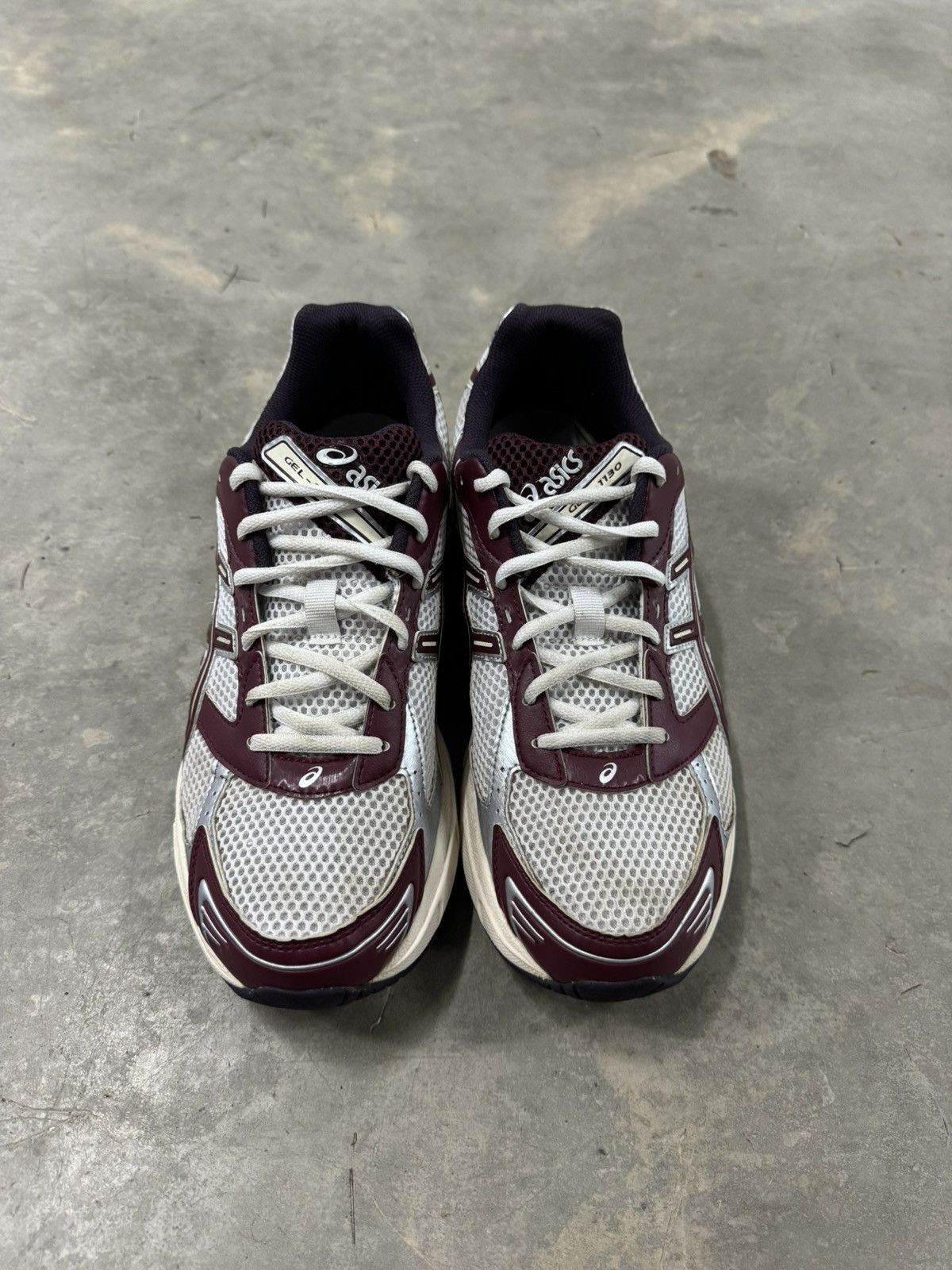 Asics Asics Gel 1130 White Burgundy Black Size 11.5 Size US 11.5 / EU 44-45 - 4 Thumbnail