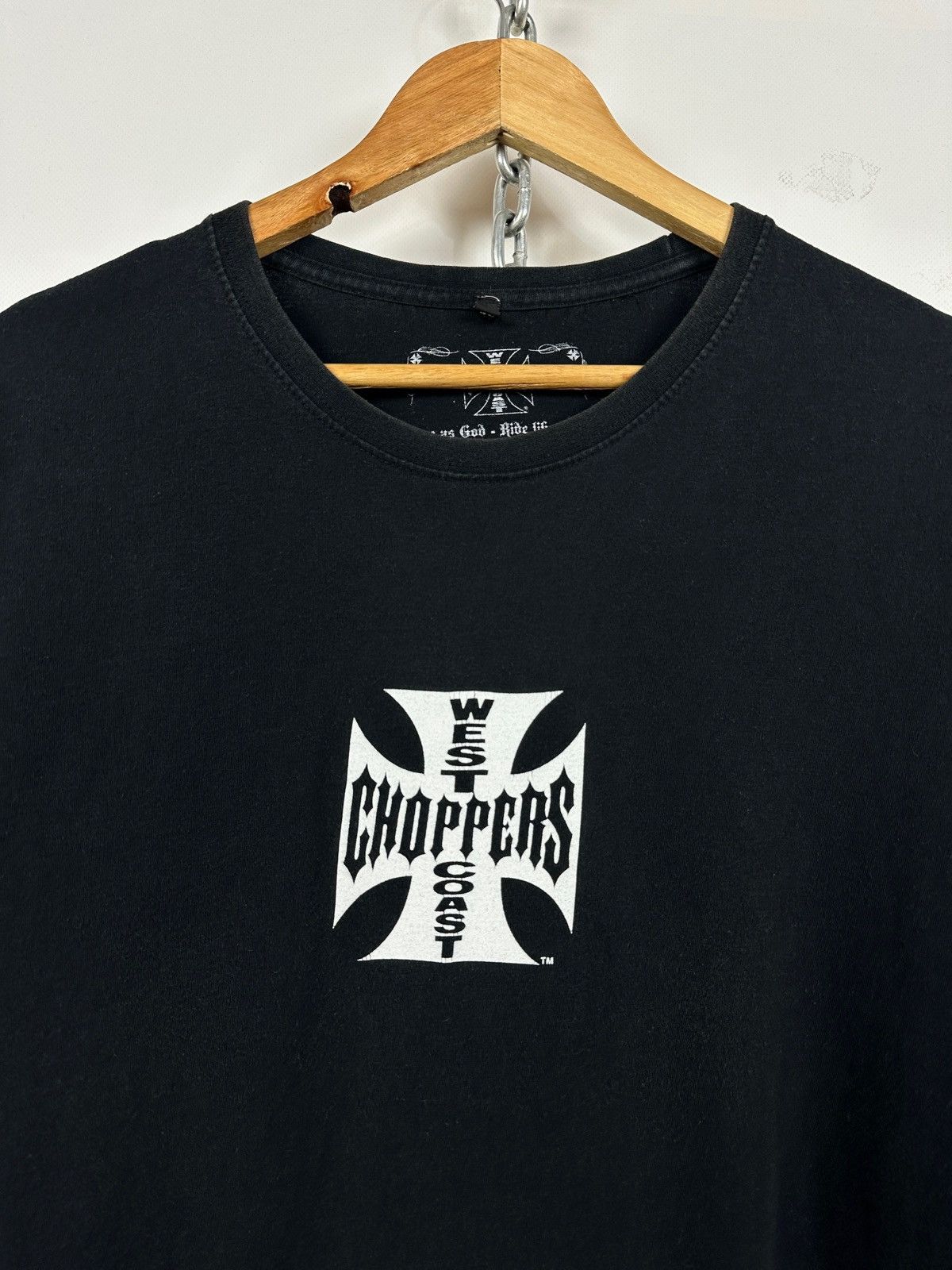 West Coast Choppers Vintage West Coast Choppers Faded Black T-Shirt Paul Walker Size US XL / EU 56 / 4 - 15 Thumbnail