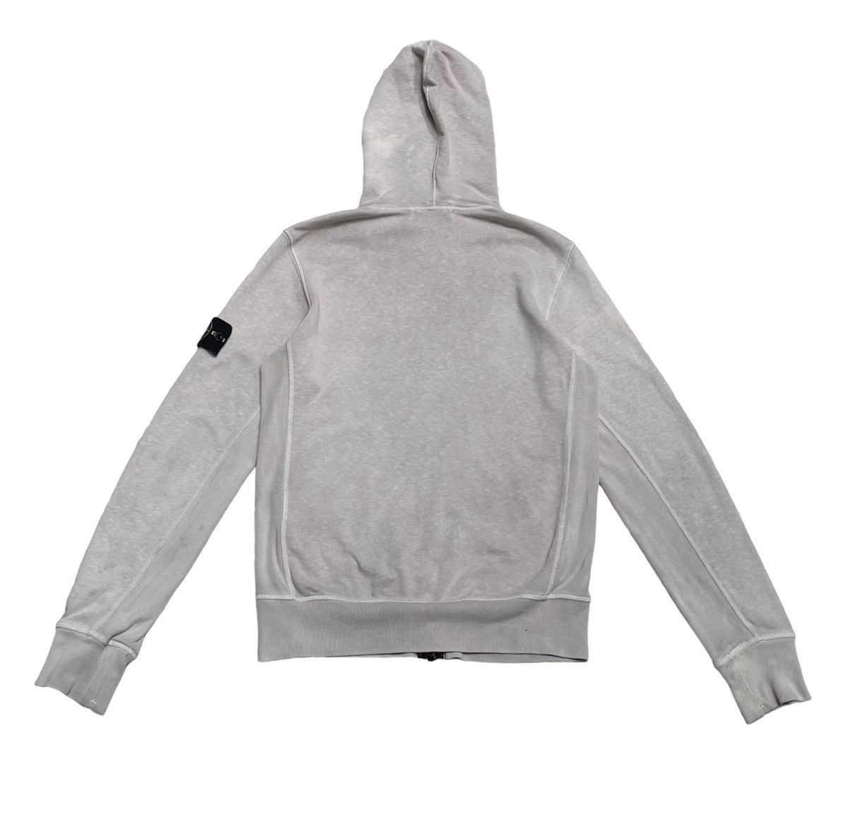 Stone Island Isla Zip Up Hooded Sweatshirt Dry Grey 2000s Size US S / EU 44-46 / 1 - 2 Thumbnail