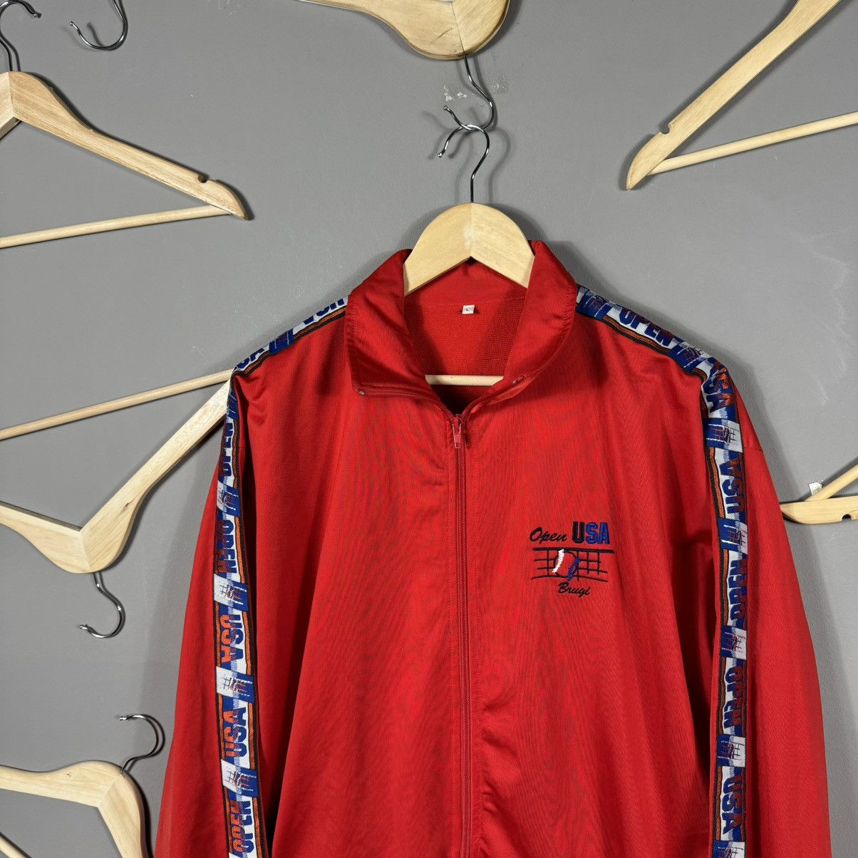 USA Olympics × Vintage Vintage USA Open Brugi Tennis Light Jacket Size US L / EU 52-54 / 3 - 2 Thumbnail
