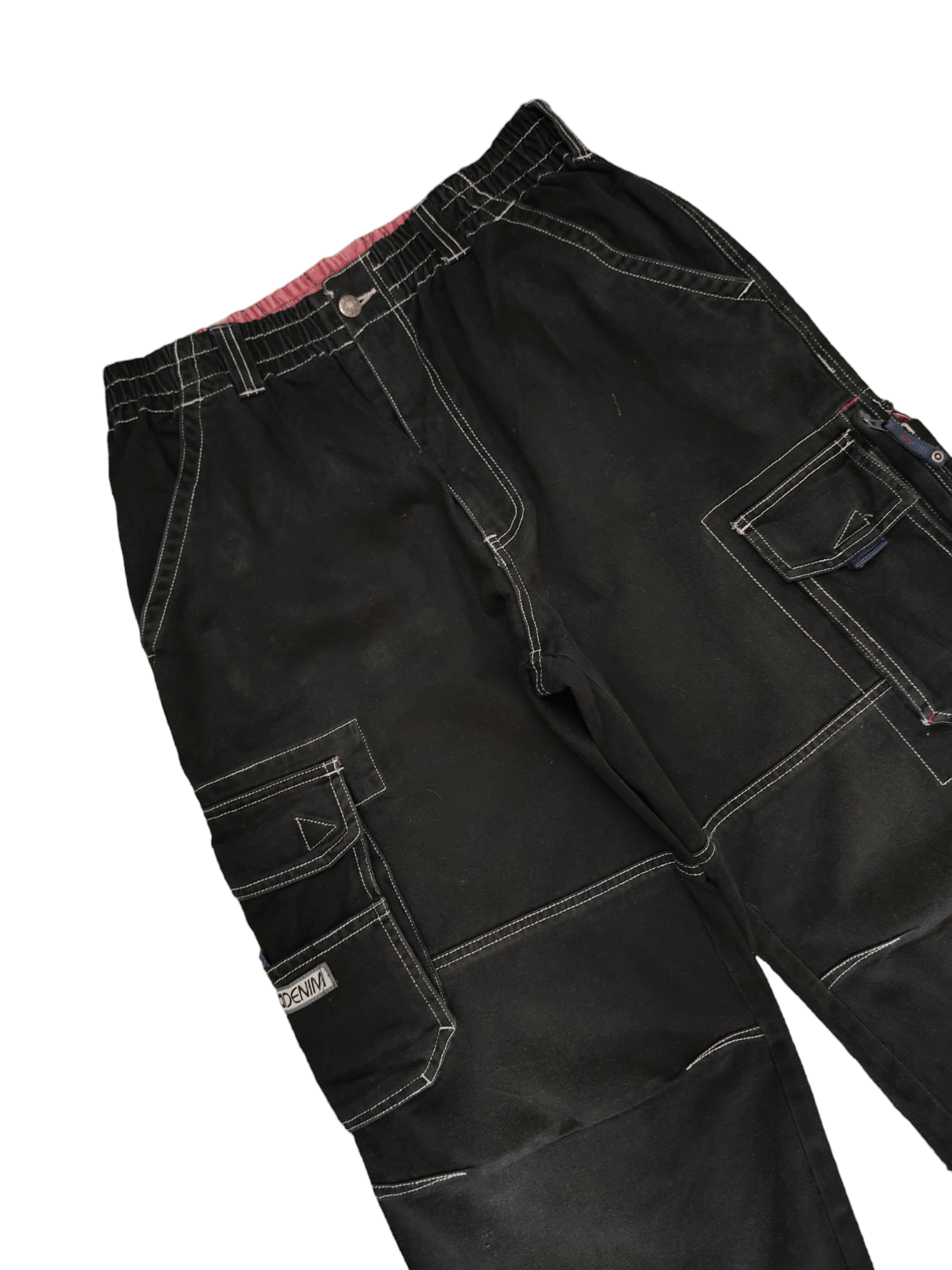 Hobo Baggy Jeans Hobo Multi Pocket Cargo Denim Wide Leg Jnco Size US 33 - 6 Thumbnail