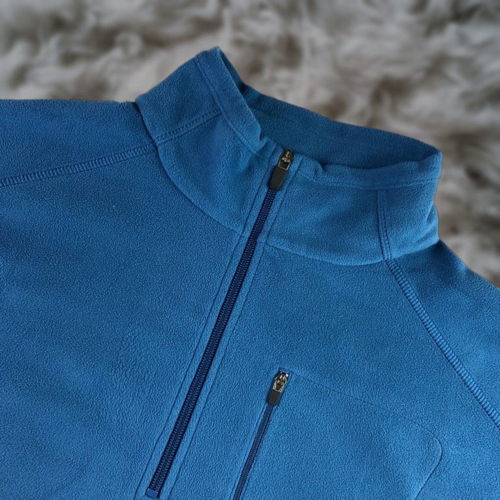 Vintage L.L. Bean Jacket Pullover 1/4 Zip Fleece Blue XL Men’s Regular Size Size US XL / EU 56 / 4 - 1 Thumbnail