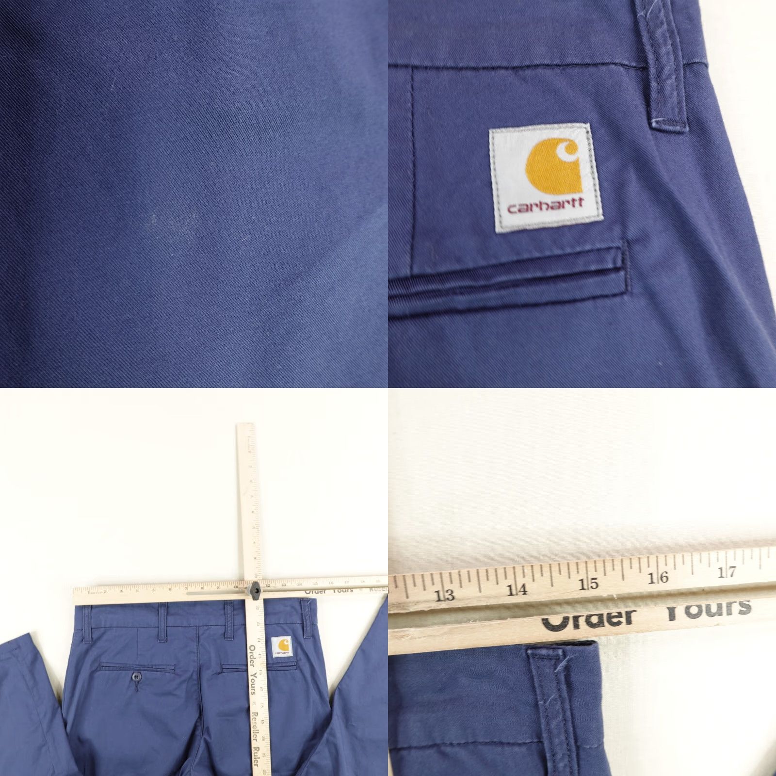 Carhartt VINTAGE Carhartt Pants Mens 29x32 Blue WIP Chino Straight Utility Shirt Size US 30 / EU 46 - 8 Thumbnail