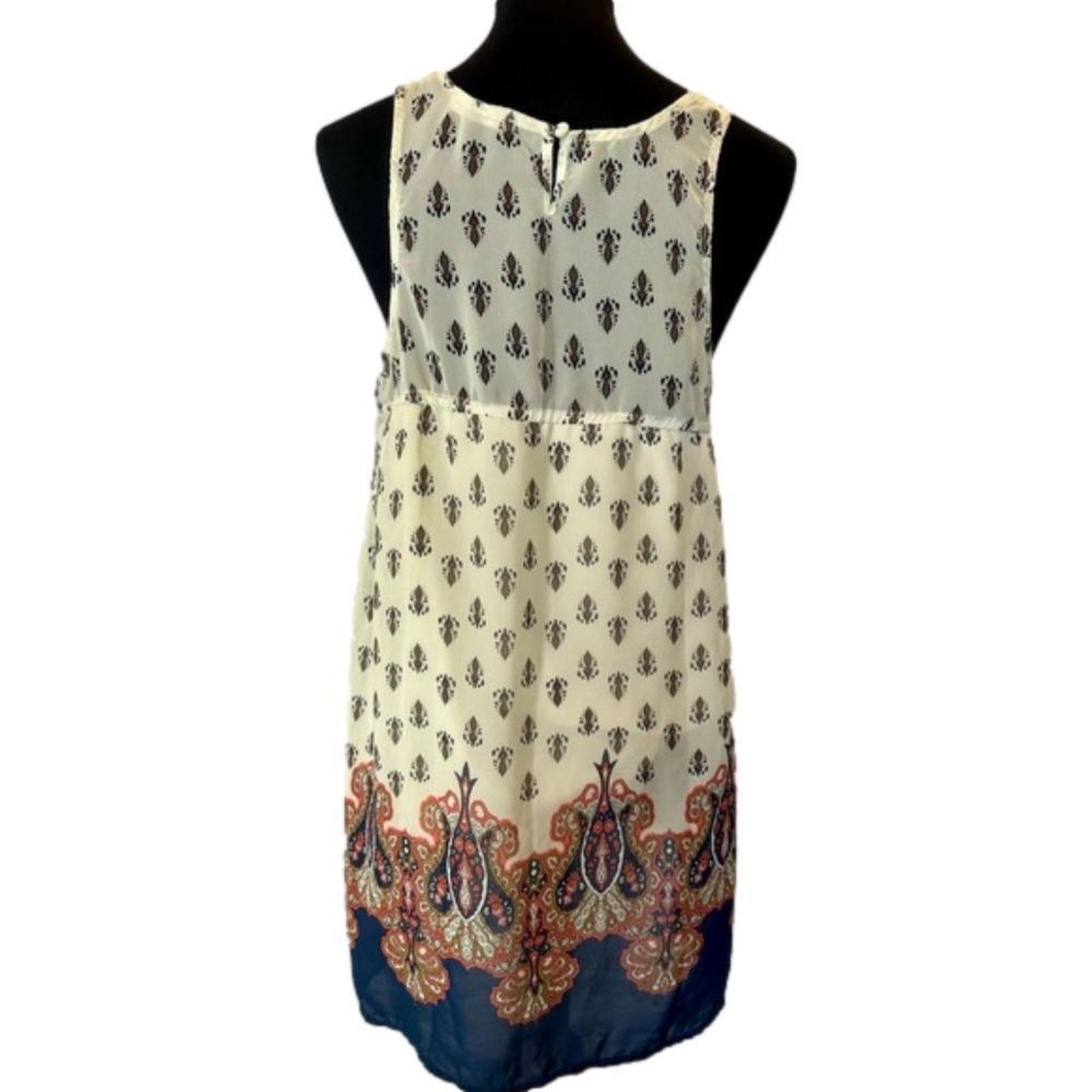 Designer Altard State Boho Style Casual Dress with Lace Detail Size L / US 10 / IT 46 - 3 Thumbnail