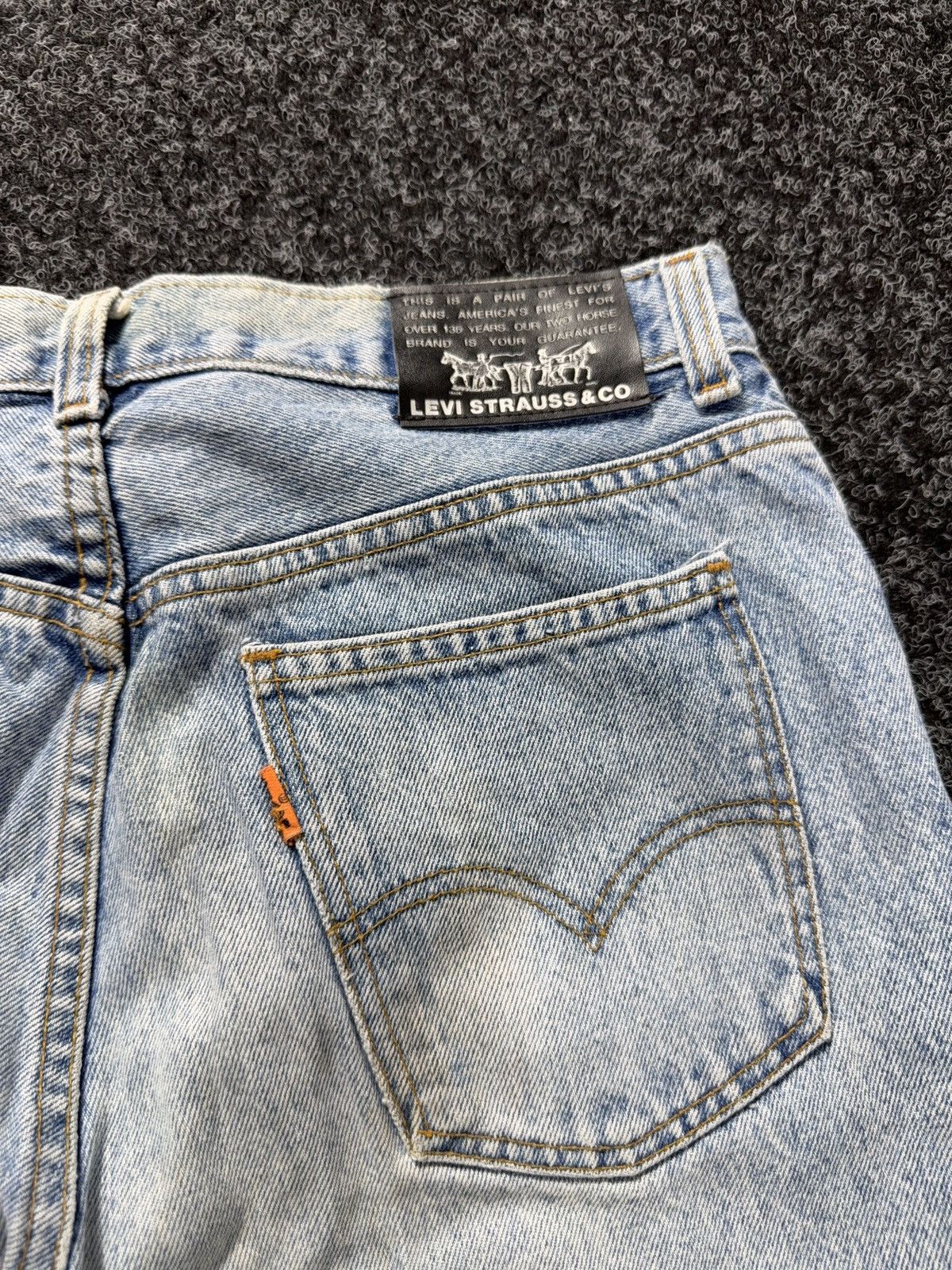 Levi's Vintage Clothing Vintage Levi’s 615 Distressed Faded Orange Tab Retro Jeans Size US 32 / EU 48 - 20 Thumbnail