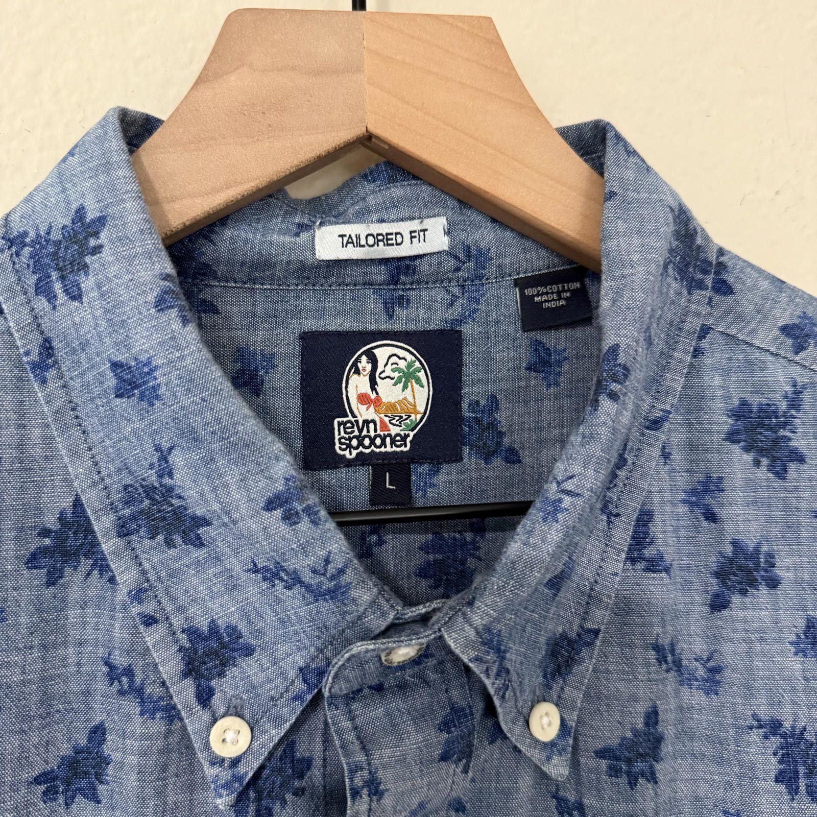 Reyn Spooner Reyn Spooner Shirt Men's L Blue Size US L / EU 52-54 / 3 - 2 Thumbnail