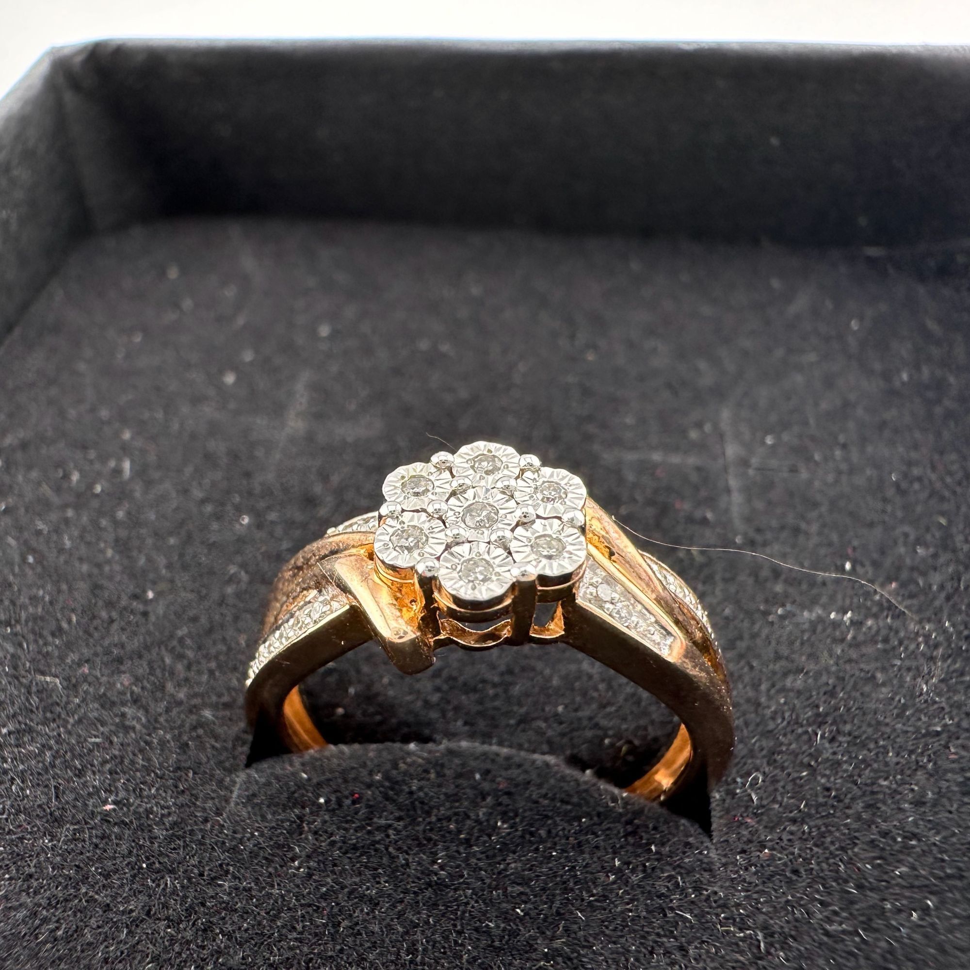 Other Two Tone Natural Diamond Sweetheart Ring Size 6.75 Size ONE SIZE - 17 Thumbnail