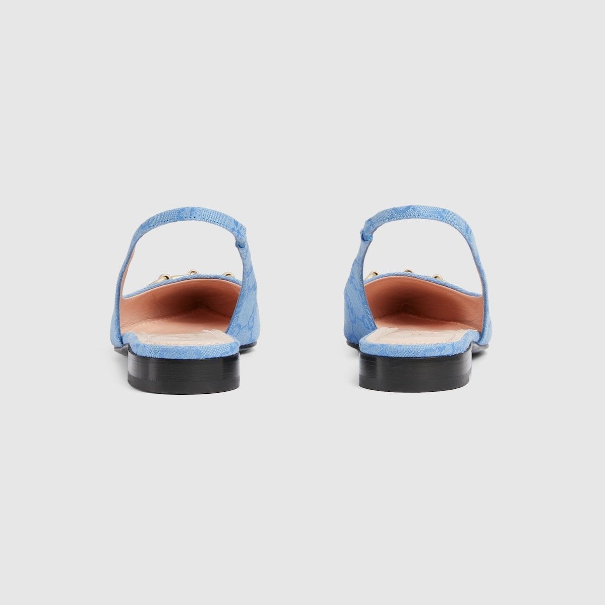 Gucci oc11z1025 Horsebit Slingback Ballet Flats in Blue Size US 6 / IT 36 - 4 Thumbnail
