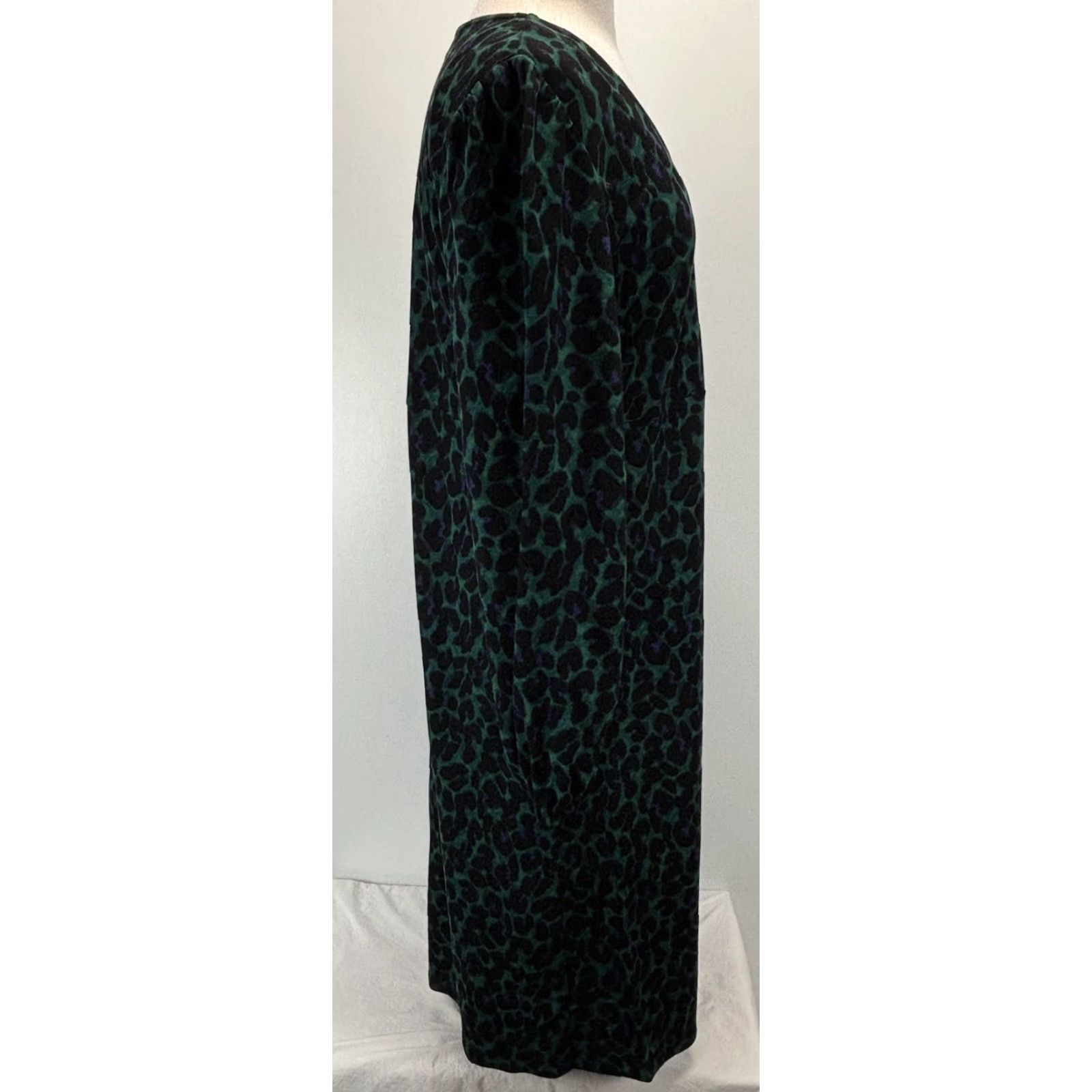 J. Jill J. Jill Womens Dress Midi Lightweight Ponte Knit Animal Print Colorful Stretch M Multicolor Shift Size M / US 6-8 / IT 42-44 - 4 Thumbnail