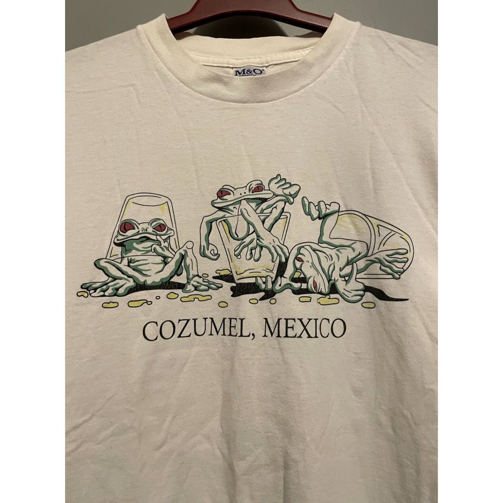 Vintage Vintage 3 Frog Shirt Cozumel Mexico Mens XL Beer Graphic 90s Beach Size US XL / EU 56 / 4 - 2 Thumbnail