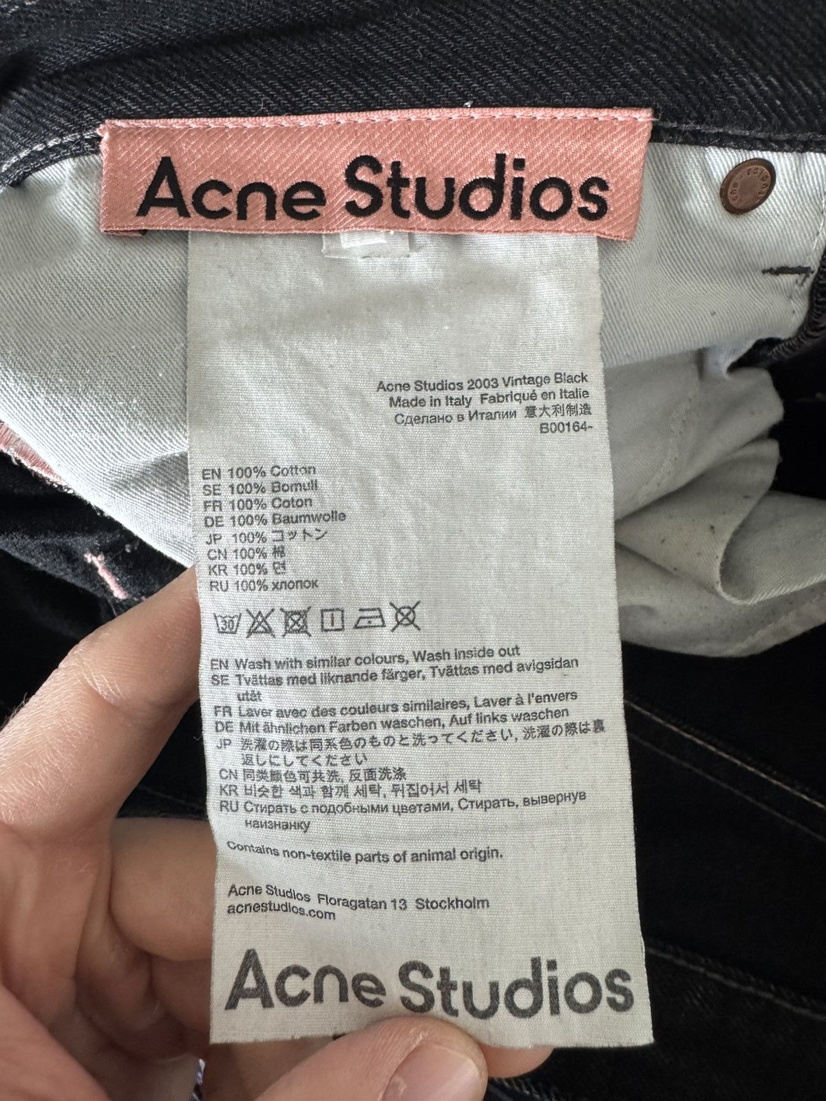Acne Studios Acne Studios 2003 Vintage Black Washed Denim Jeans Regular Size US 30 / EU 46 - 3 Thumbnail