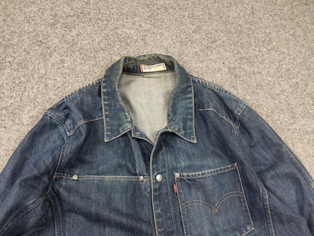 Levi's Vintage 00's Levi's Engineered Jeans Denim Trucker Jacket Size US M / EU 48-50 / 2 - 4 Thumbnail