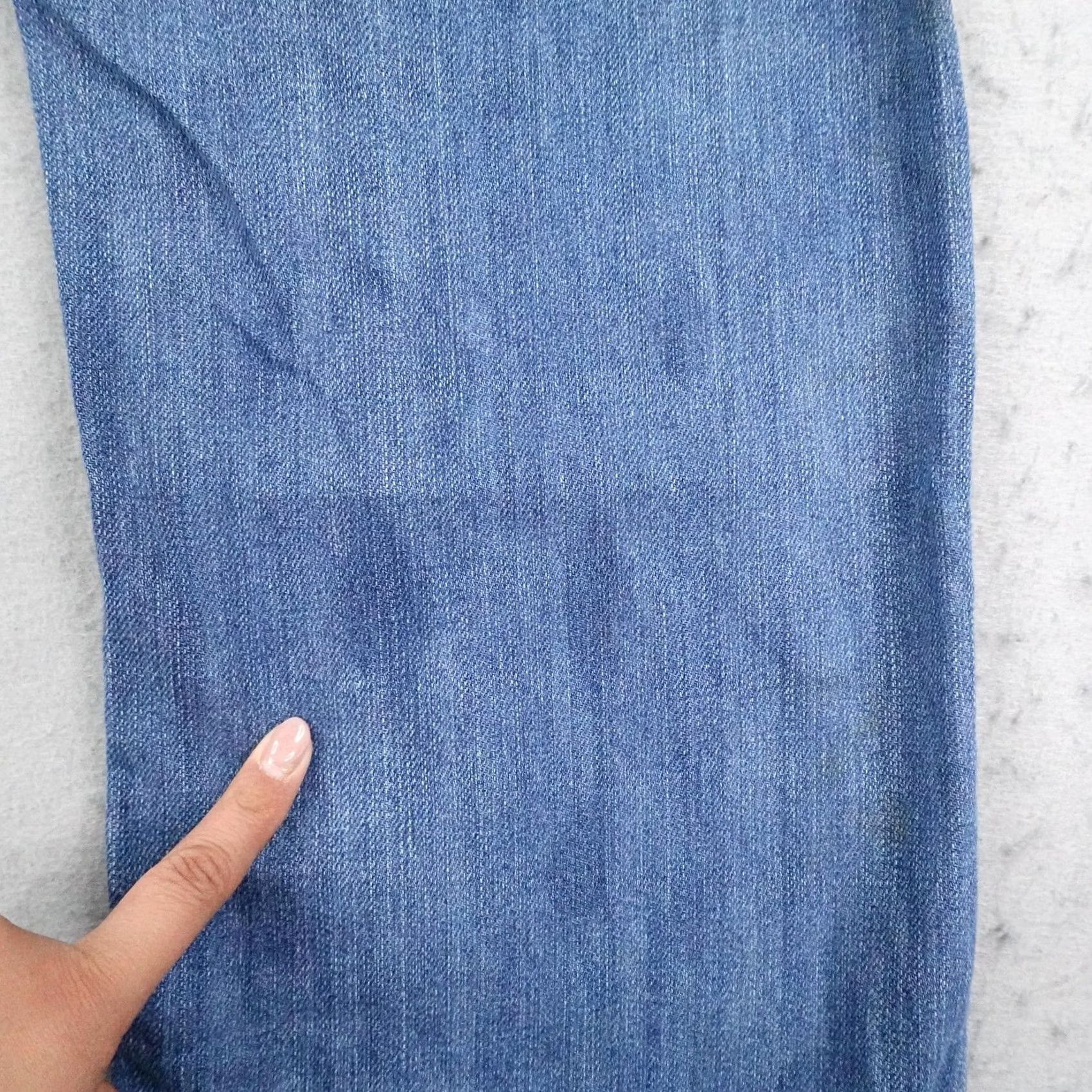 Vintage Seven 7 Jeans Mens 34x32 Blue Denim Light Bootcut Embroidered Flap Pockets Faded Vintage No Size US 34 / EU 50 - 7 Thumbnail
