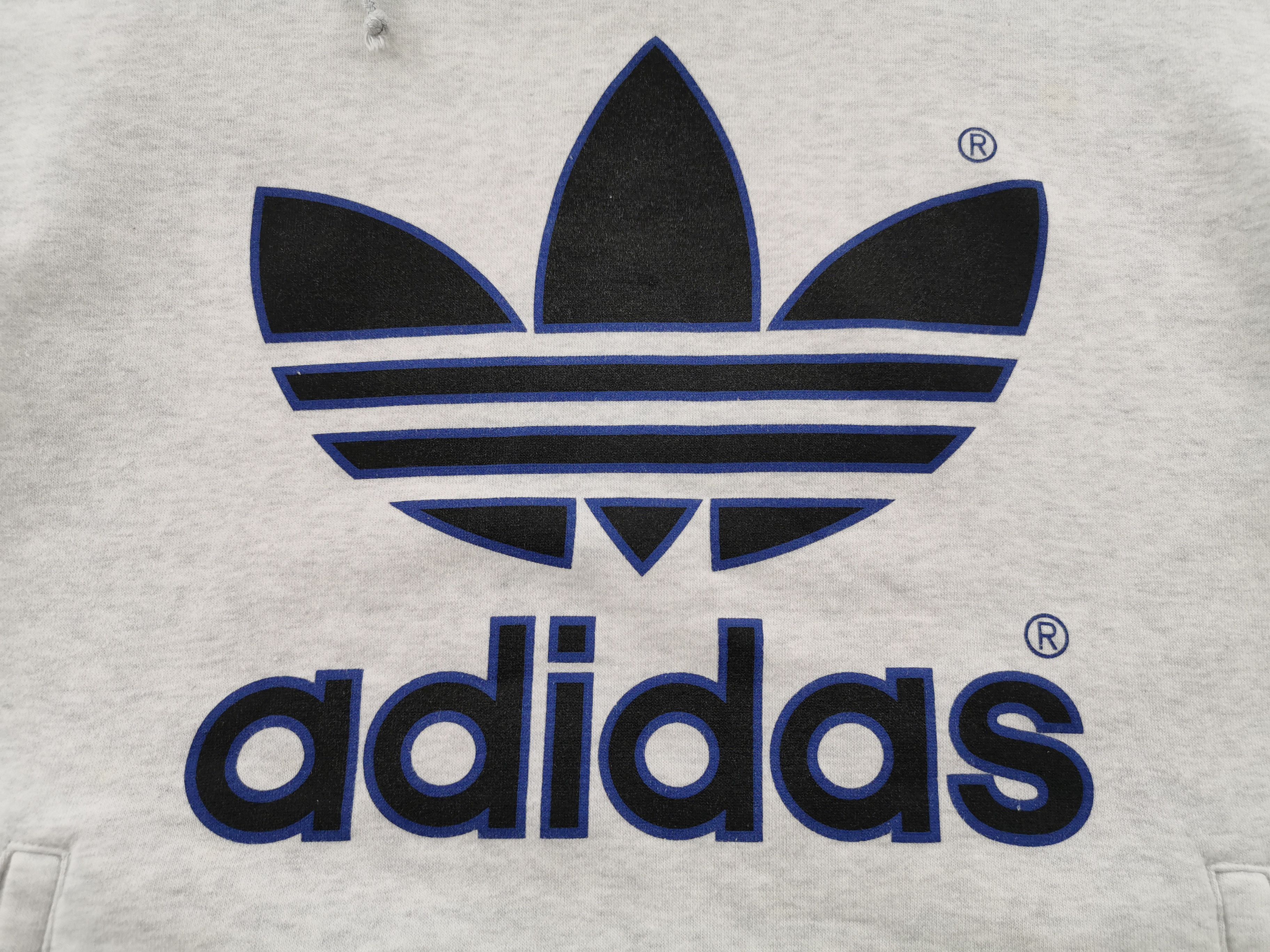 Adidas Vintage 90's Adidas Trefoil Big Logo Pullover Sweatshirt Size US M / EU 48-50 / 2 - 4 Thumbnail