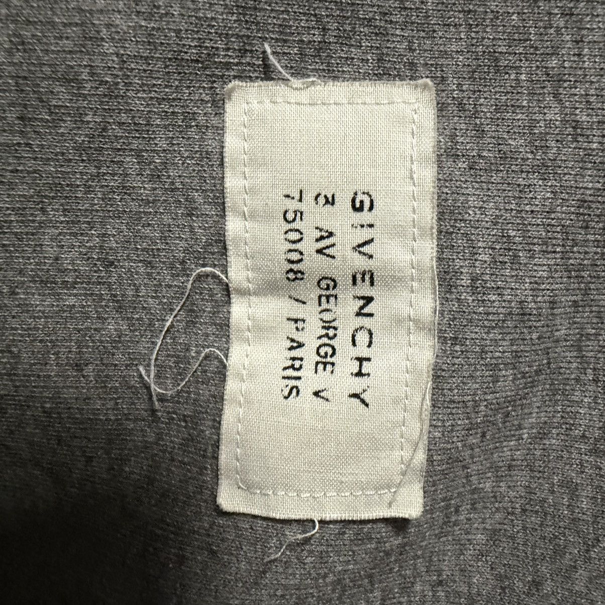Givenchy Givenchy Grey Short Sleeve Raw-Edge Trim Hoodie Size US XL / EU 56 / 4 - 4 Thumbnail