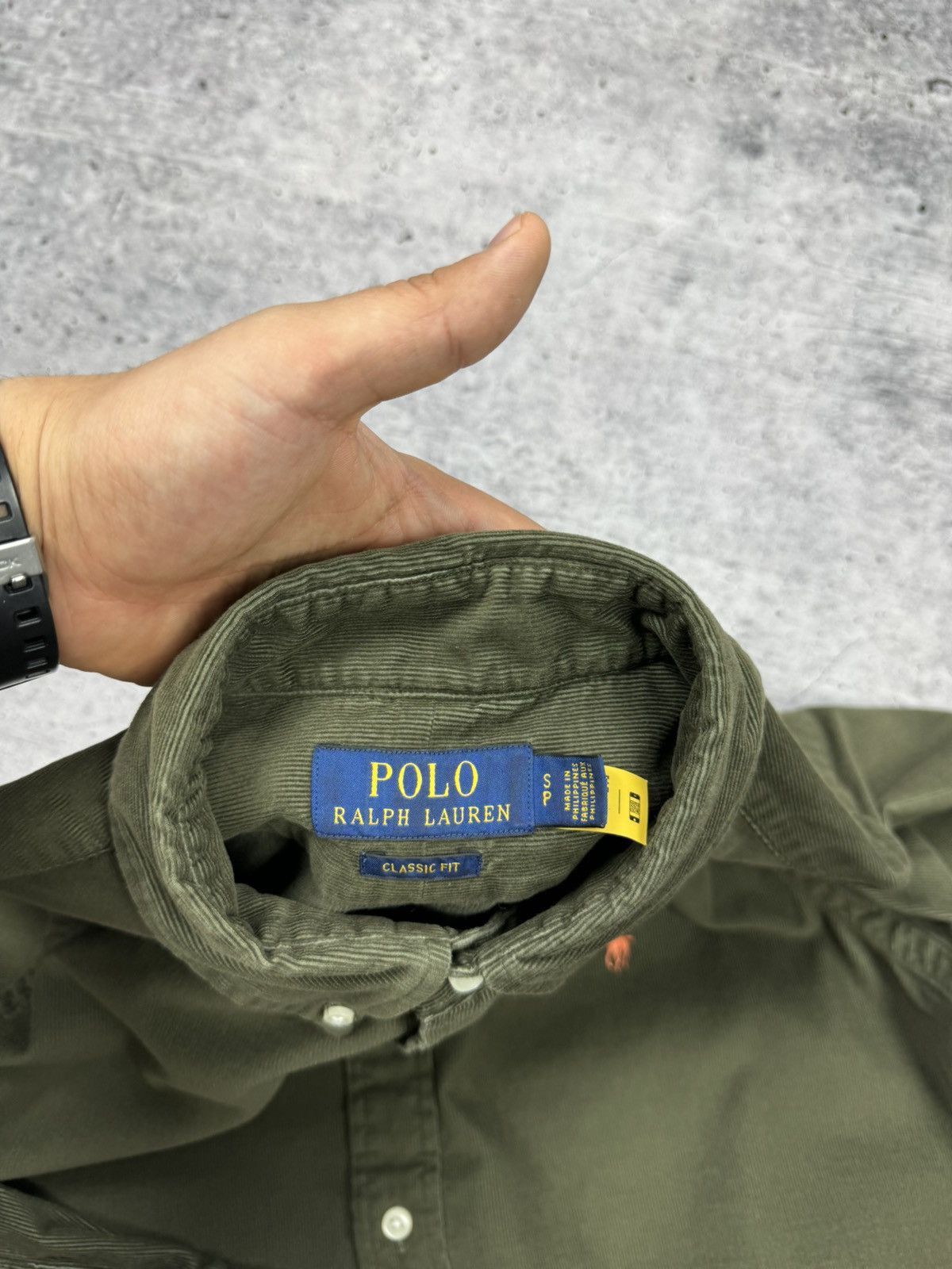 Designer × Polo Ralph Lauren Vintage Y2K Ralph Lauren Corduroy Flannel Shirt Travis Scott Size US S / EU 44-46 / 1 - 11 Thumbnail