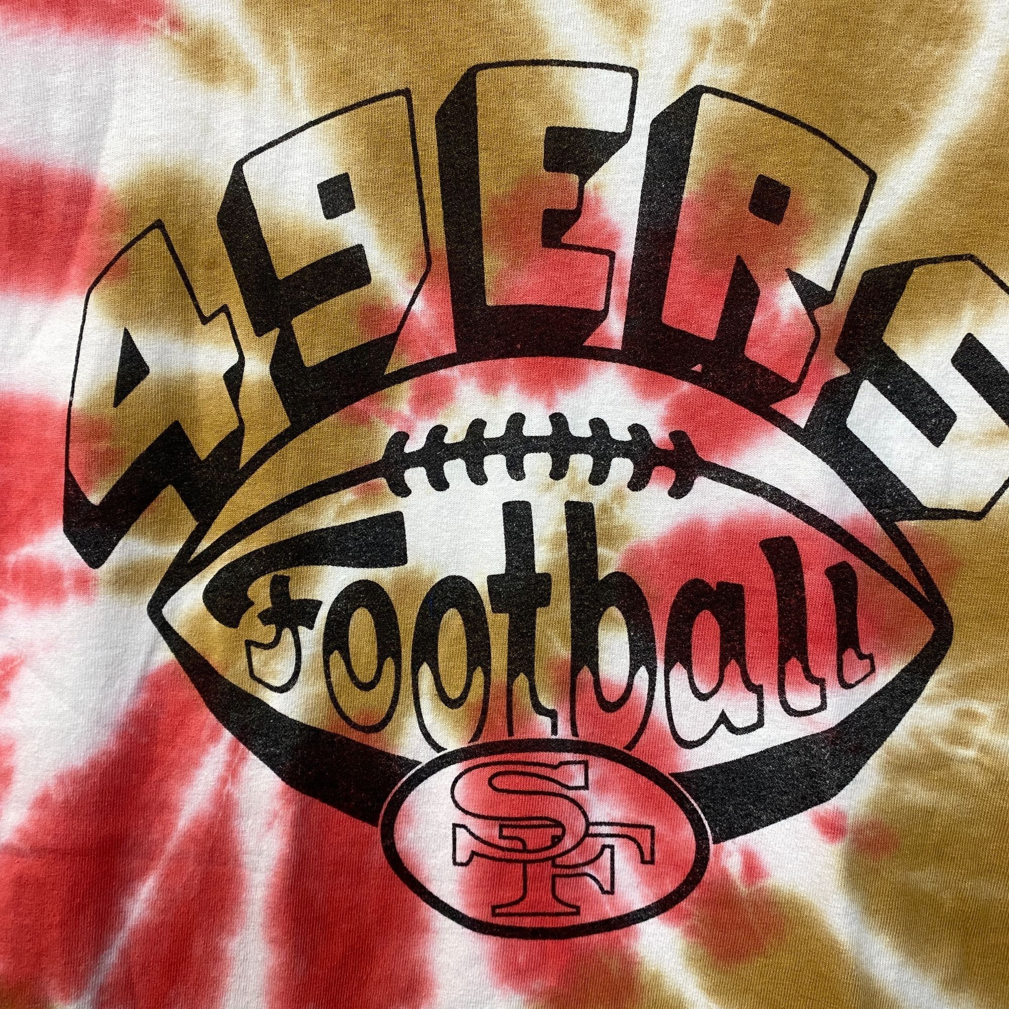 NFL San Francisco 49ers Football Tie-Dye T-Shirt Extra Small Size US XS / EU 42 / 0 - 2 Thumbnail