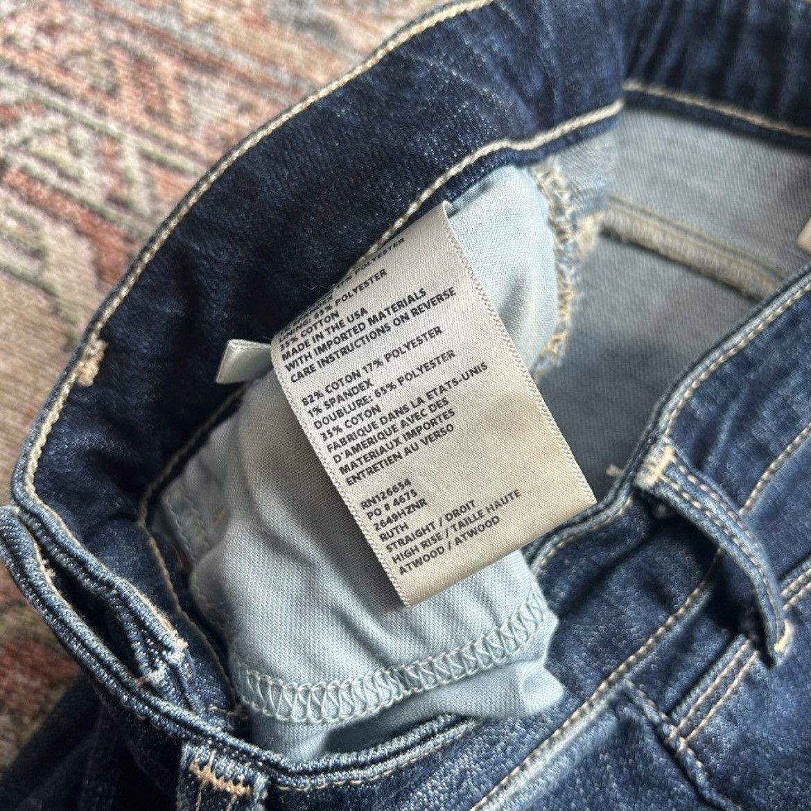 L'AGENCE L’Agence Ruth High Rise Straight Jean in Atwood Size 24 Size 24" / US 00 / IT 34 - 4 Thumbnail