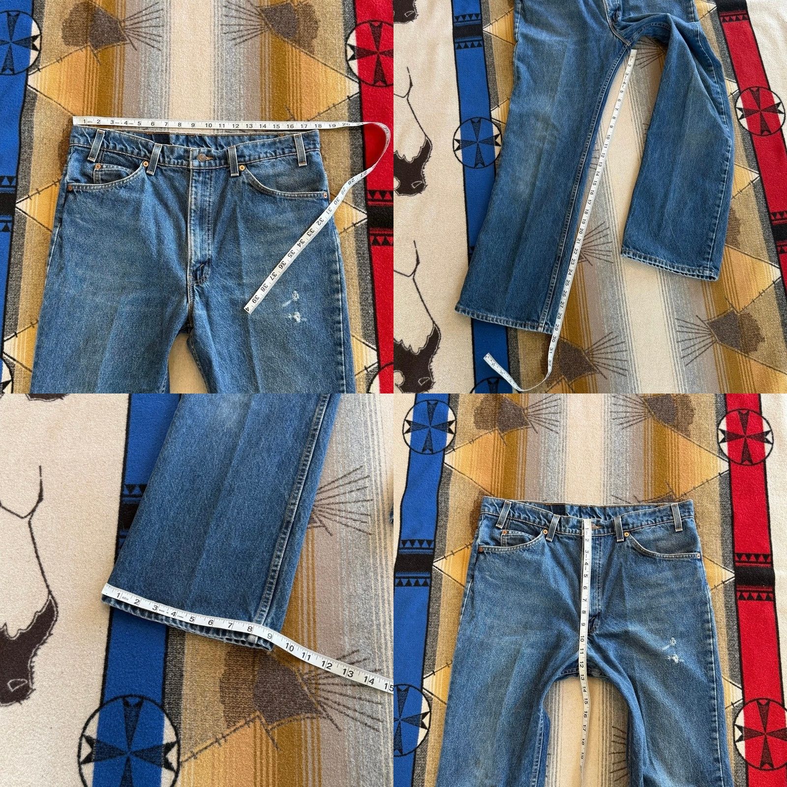 Levi's VINTAGE Levi’s 517 Orange Tab Jeans 90s Mens 36x30 Made In USA Blue Size US 36 / EU 52 - 9 Thumbnail