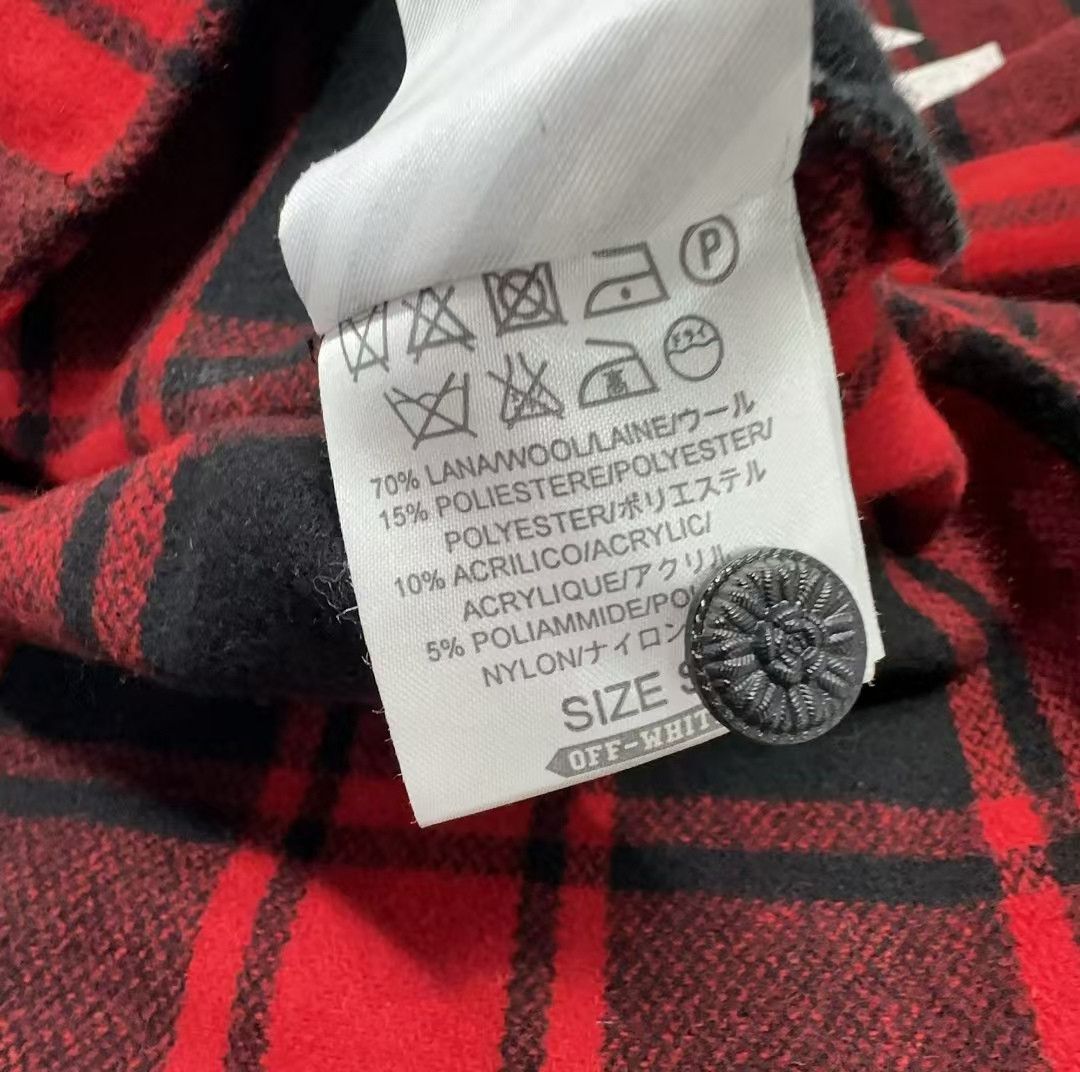 Off-White OFF-WHITE Red Plaid Button-Up Shirt for All 0079 Size US S / EU 44-46 / 1 - 7 Thumbnail