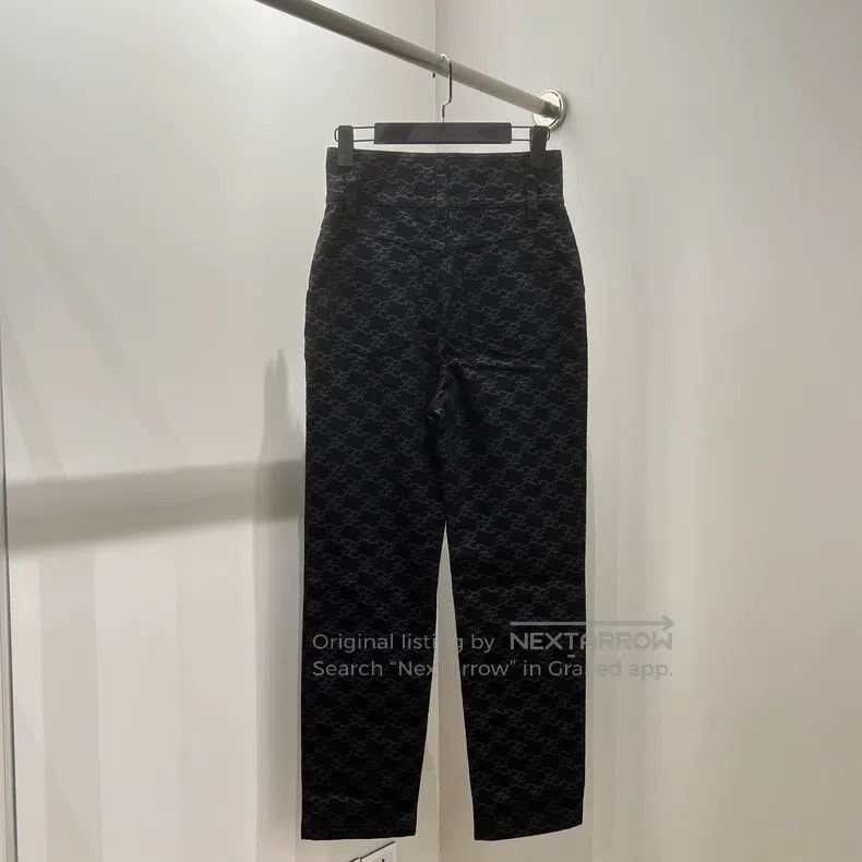 Fendi Fendi Printed Logo Old-Fashioned High-Waist Long Pants Size 26" / US 2 / IT 38 - 2 Thumbnail