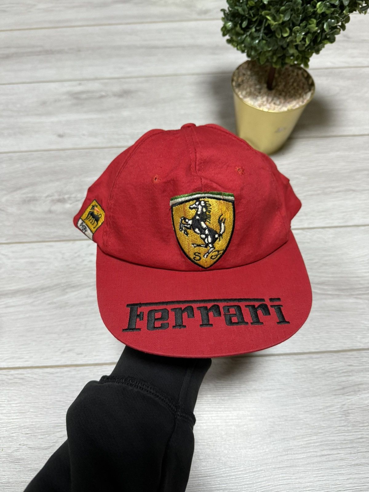 Ferrari Ferrari spell out big logo cap vintage Size ONE SIZE - 1 Thumbnail