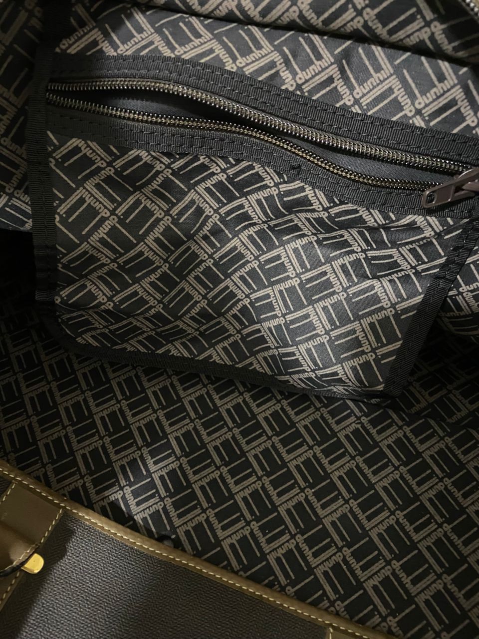 Alfred Dunhill Vintage Dunhill Canvas & Leather Travel Bag – Made in Italy Size ONE SIZE - 10 Thumbnail