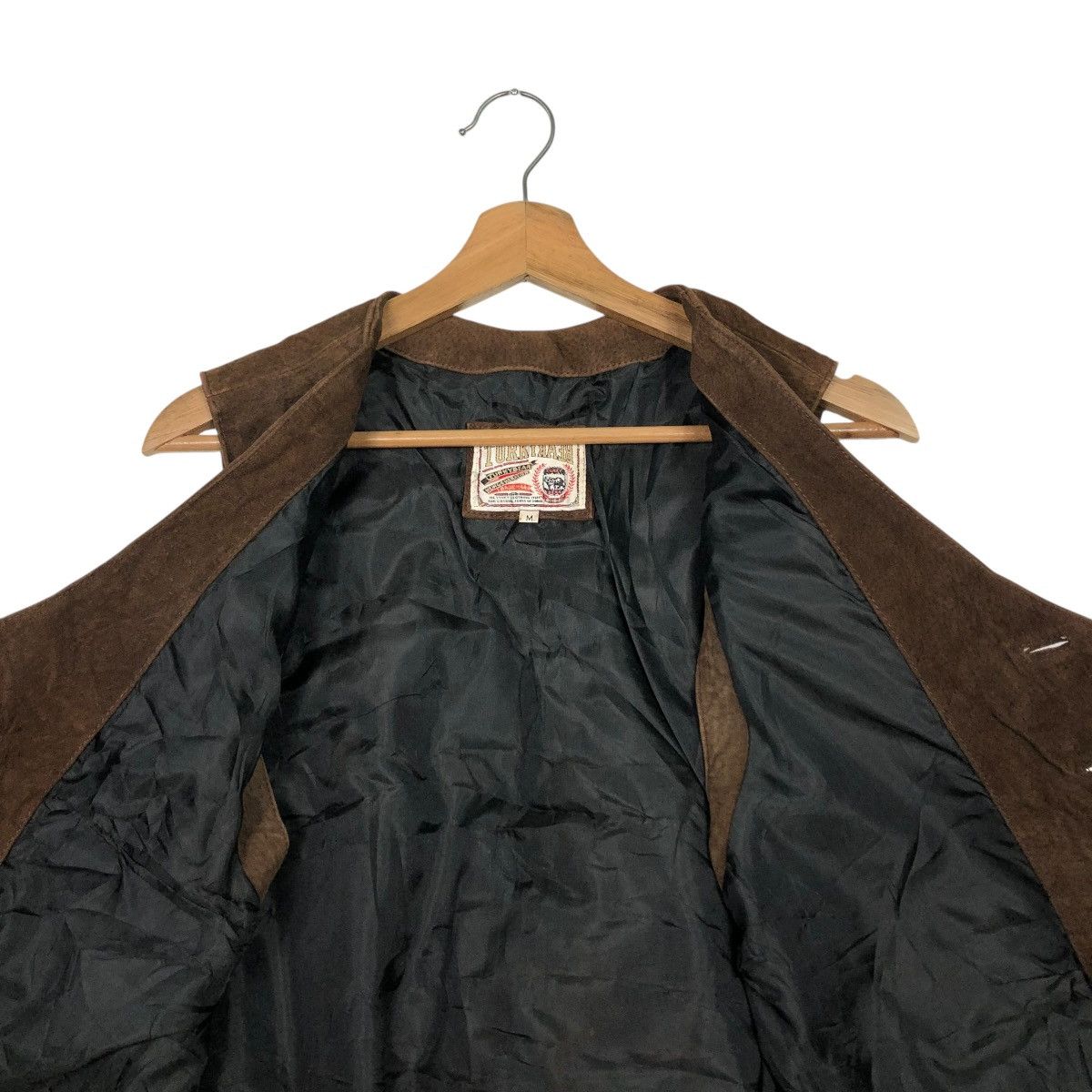 Japanese Brand 🔥VINTAGE GENUINE LEATHER VEST BIKET JACKET TURKY BEAR Size US M / EU 48-50 / 2 - 16 Thumbnail