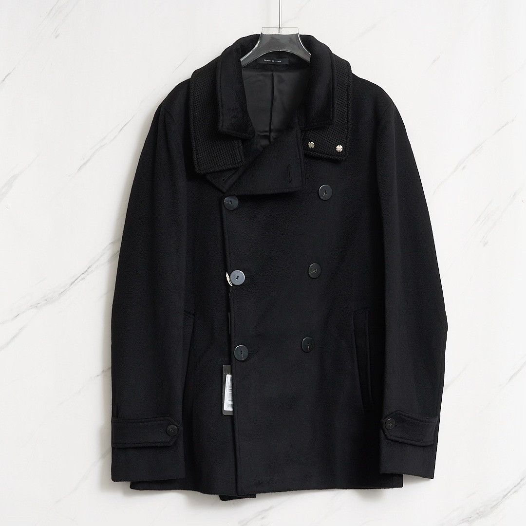Emporio Armani Emporio Armani Men's Classic Double-Breasted Coat Size US M / EU 48-50 / 2 - 1 Thumbnail