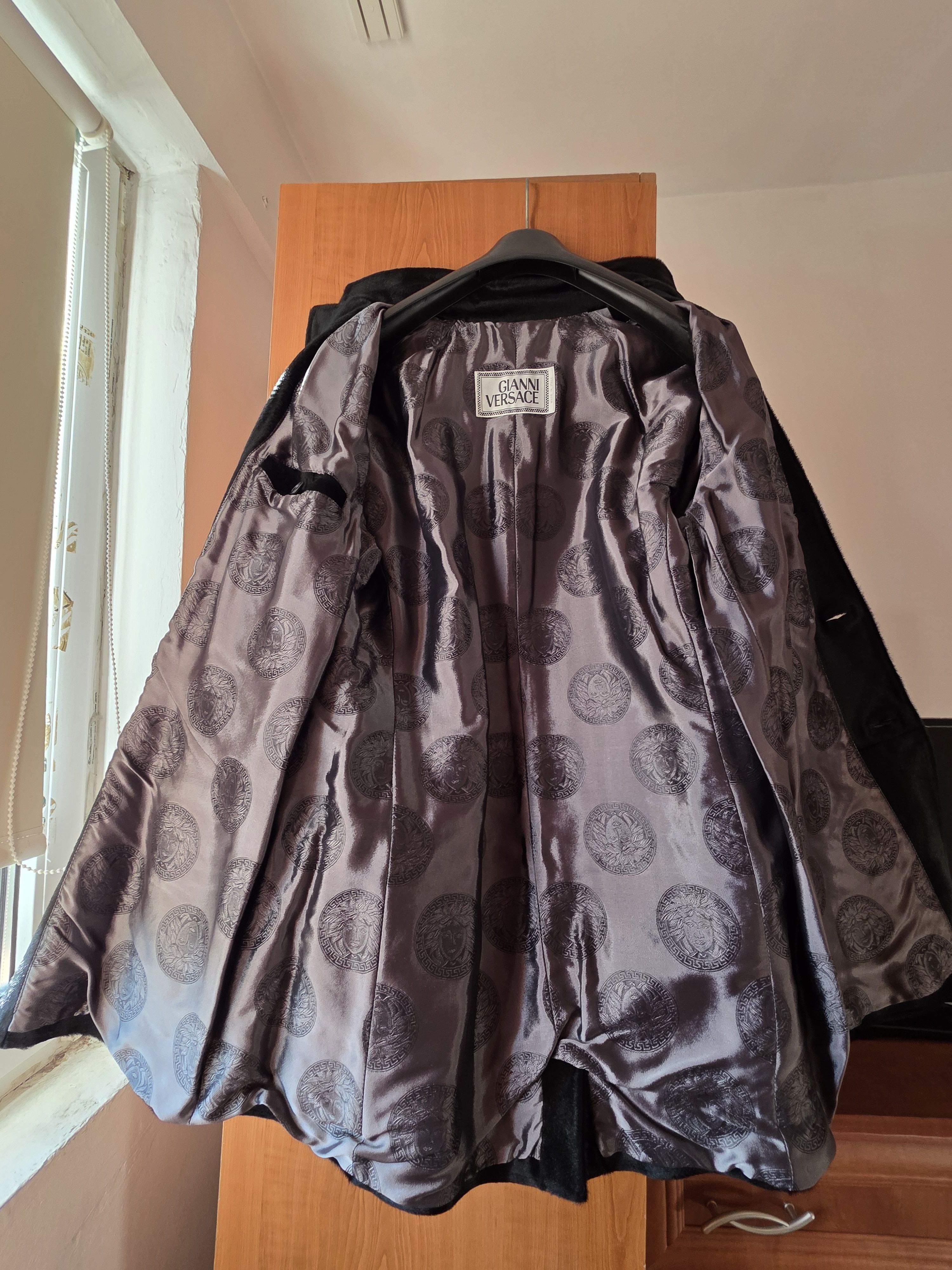 Other Gianni Versace vintage leather blazer Size 52L - 4 Thumbnail