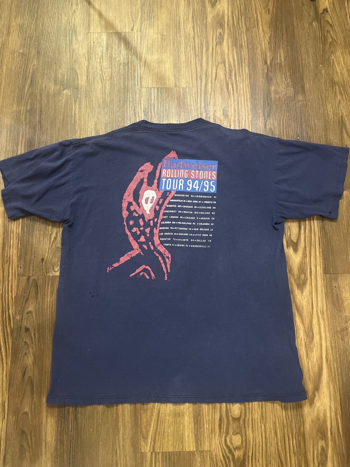 The Rolling Stones × Vintage Vintage Brockum Rolling Stones Voodoo Lounge Size US XL / EU 56 / 4 - 2 Thumbnail