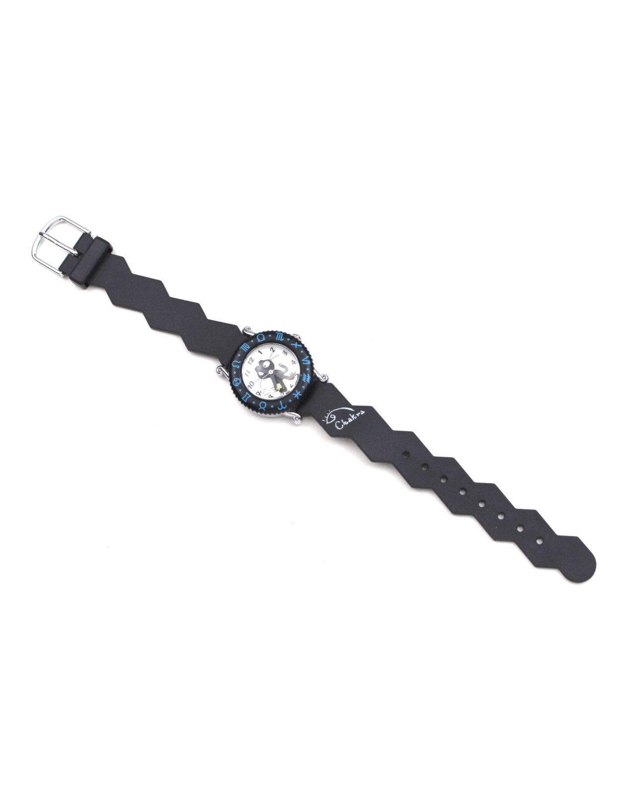 Citizen 2000S CITIZEN “CHAKRA” ZODIAC CAT WATCH ZIGZAG RUBBER STRAP Size ONE SIZE - 3 Thumbnail