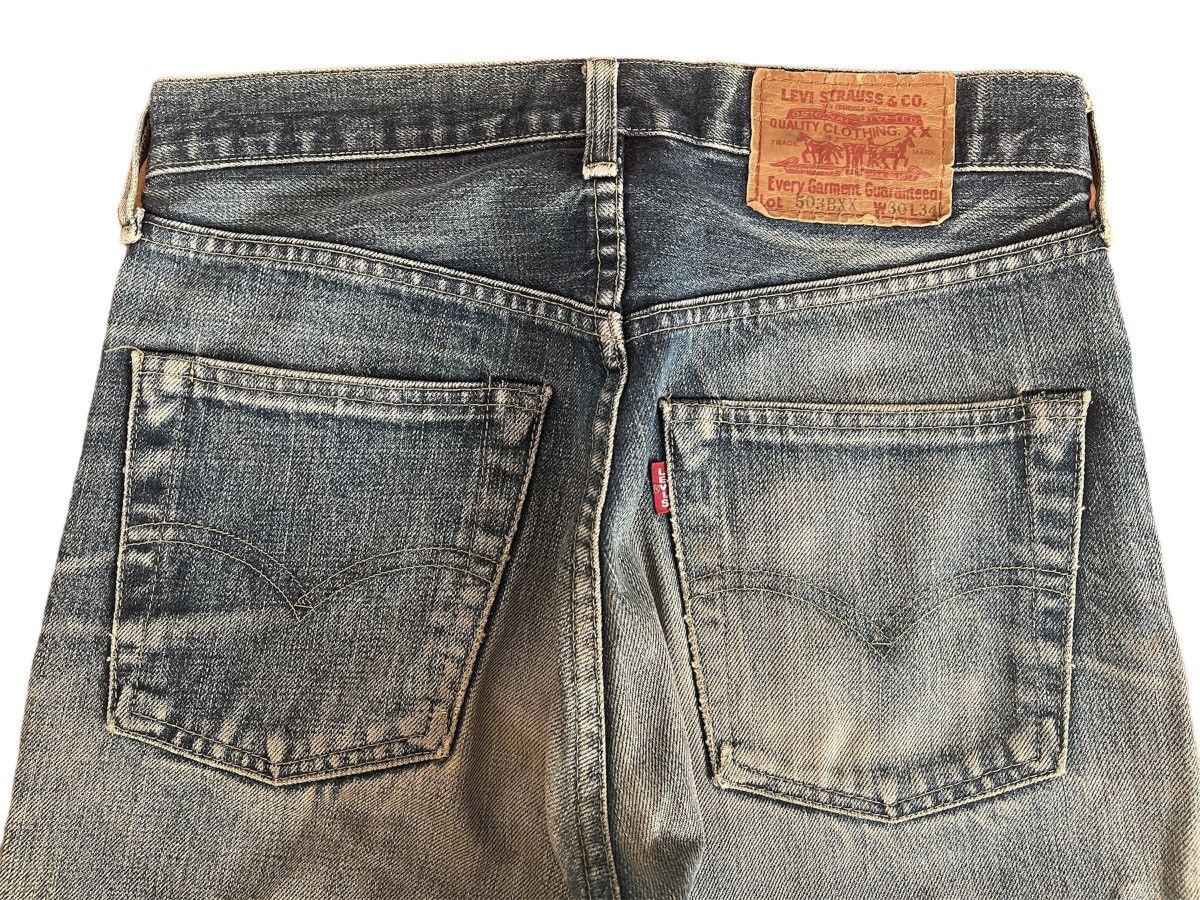 Levi's 🔥Rare🔥 Levi’s 503BXX Big E Redline W30 L34 Denim Distressed Size US 30 / EU 46 - 10 Thumbnail