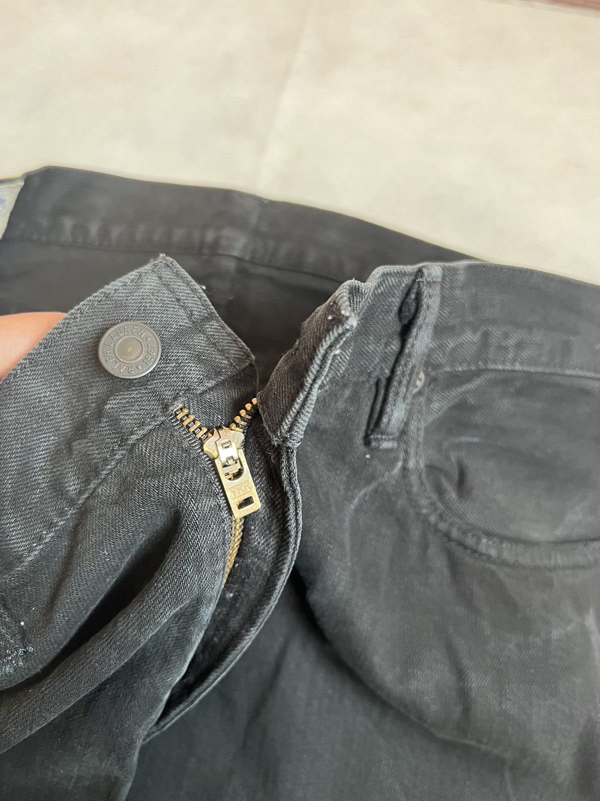 Polo Ralph Lauren Vintage Polo Ralph Lauren RL Black Denim Size US 37 - 6 Thumbnail