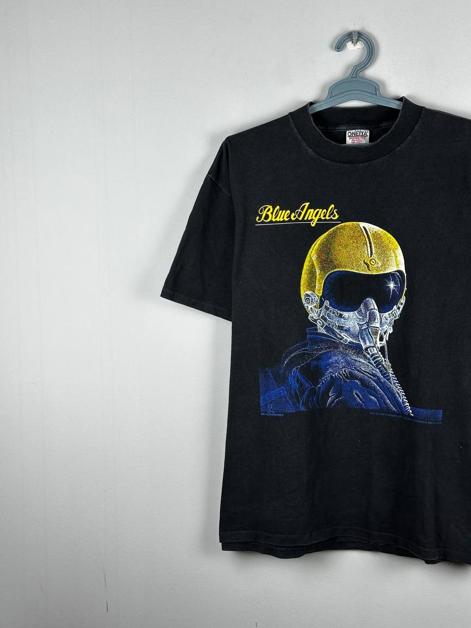 Vintage Vintage Oneita 90’s Air Force USA T-Shirt Single Stitch Size US XL / EU 56 / 4 - 2 Thumbnail