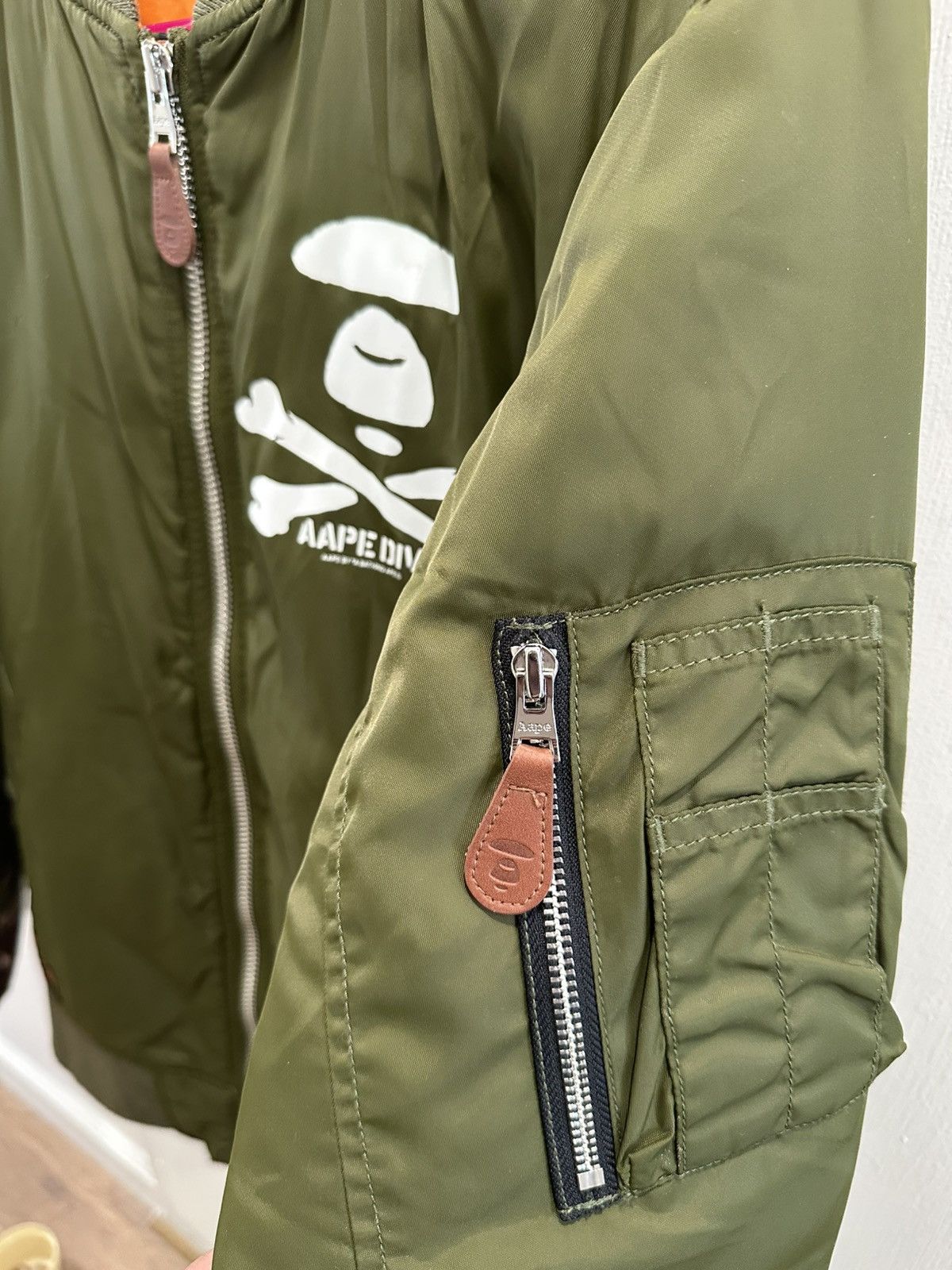Aape AAPE by A Bathing Ape Olive Green Bomber Jacket Size US M / EU 48-50 / 2 - 4 Thumbnail