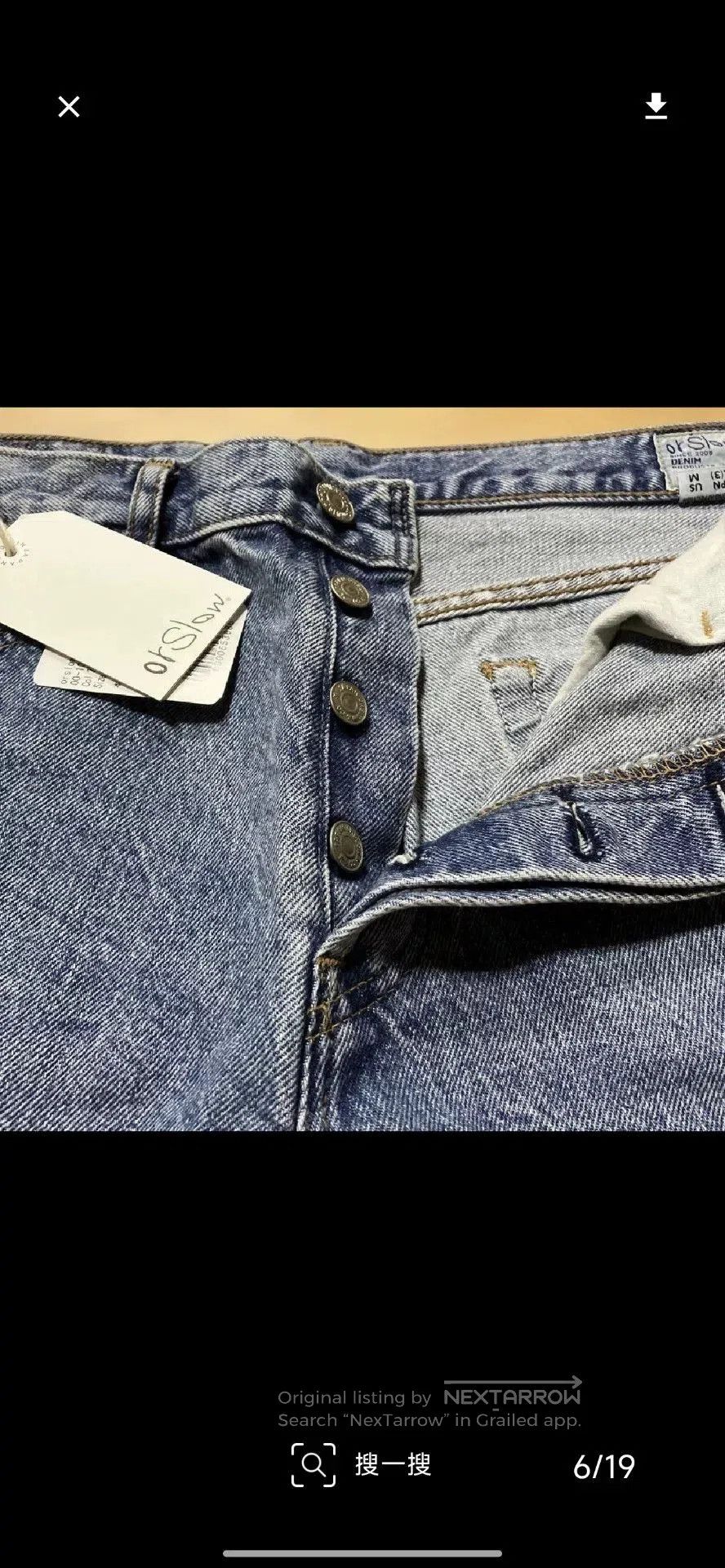 Orslow orslow Blue Straight Leg Denim Pants. Size US 28 / EU 44 - 7 Thumbnail