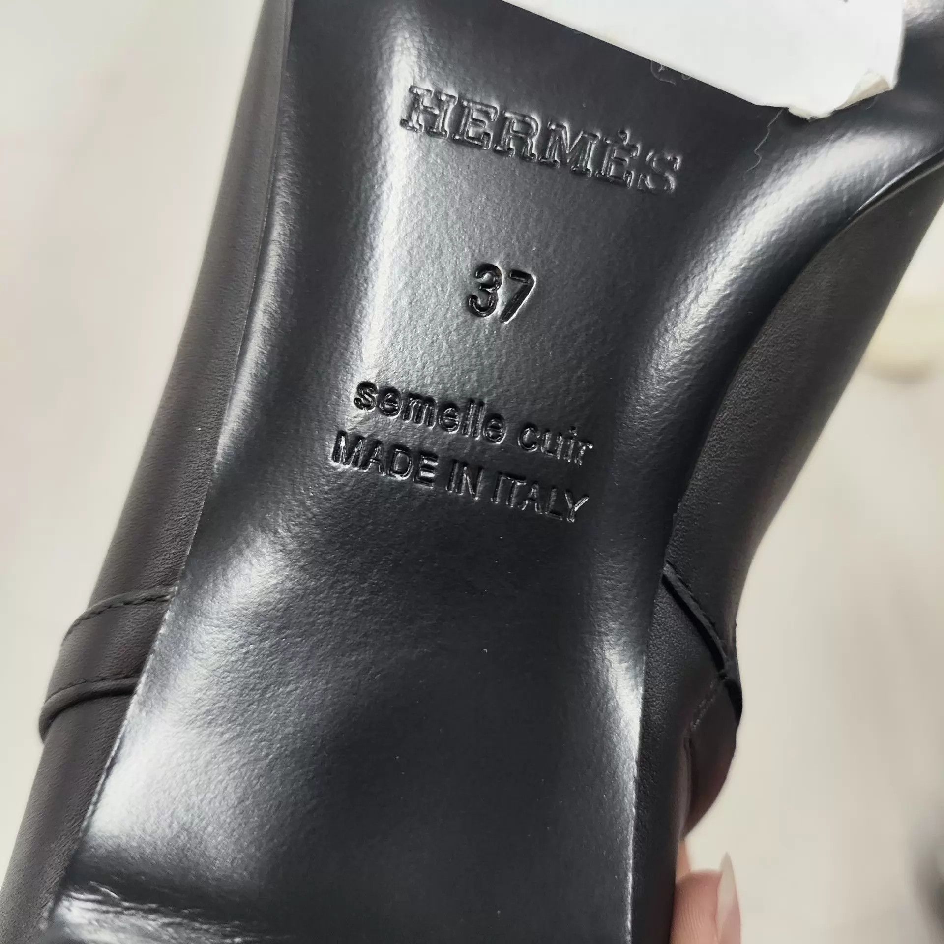 Hermes Hermès Sheepskin Boots 37 Black Size US 6.5 / IT 36.5 - 6 Thumbnail