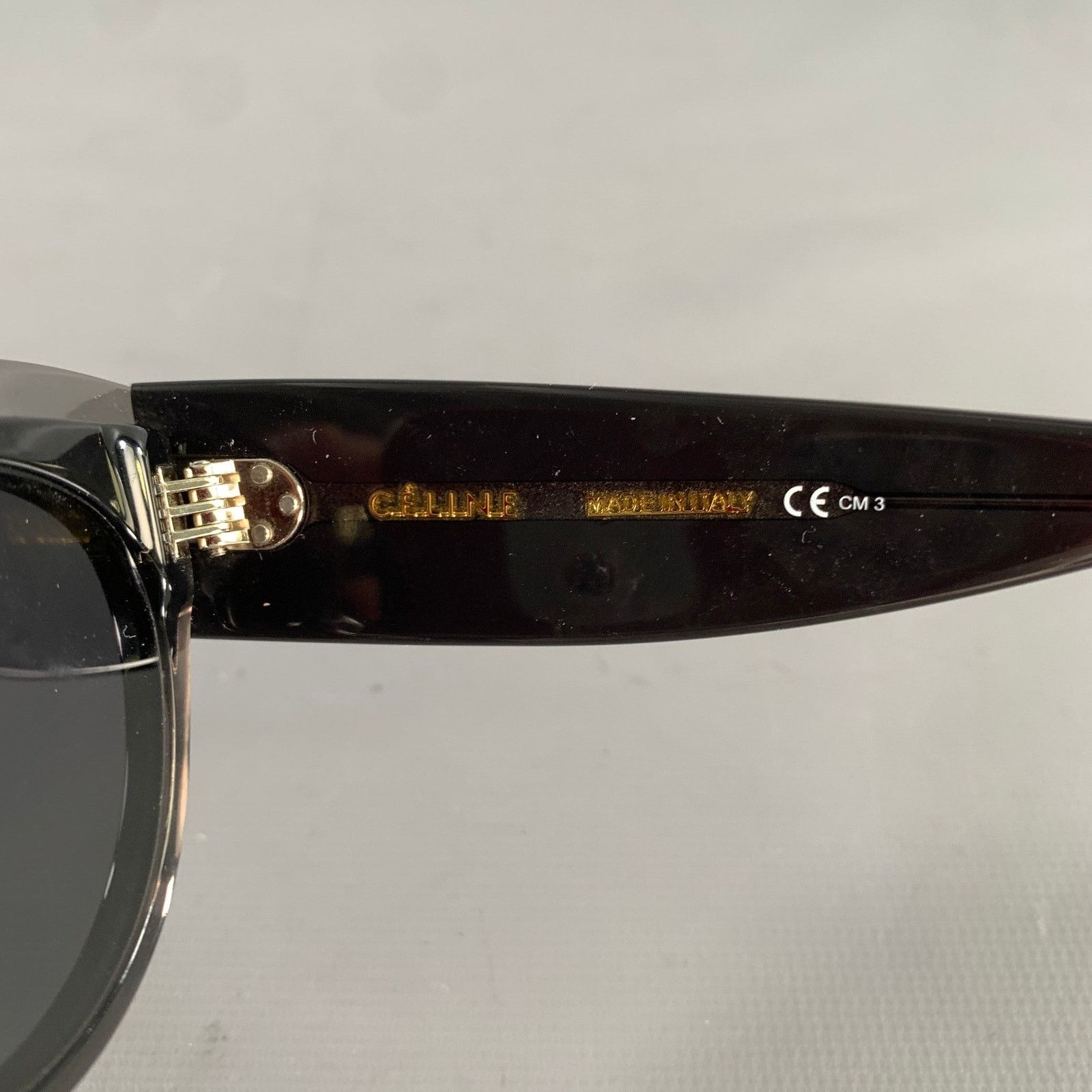 Celine CELINE Grey Acetate Sunglasses Size ONE SIZE - 5 Thumbnail