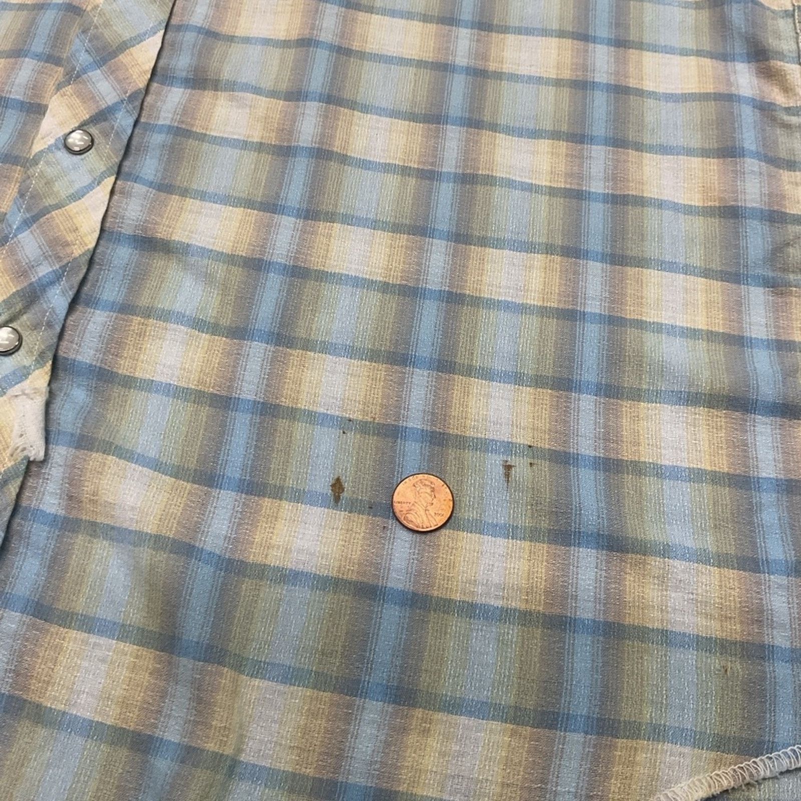 Vintage Vintage 80s Tem-Tex Western Plaid Pearl Snap Shirt Size US L / EU 52-54 / 3 - 4 Thumbnail