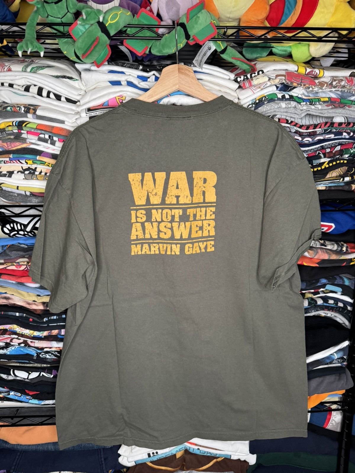Band Tees 2006 Marvin Gaye War Is Not The Answer Soul Peace Tee Size US XL / EU 56 / 4 - 5 Thumbnail