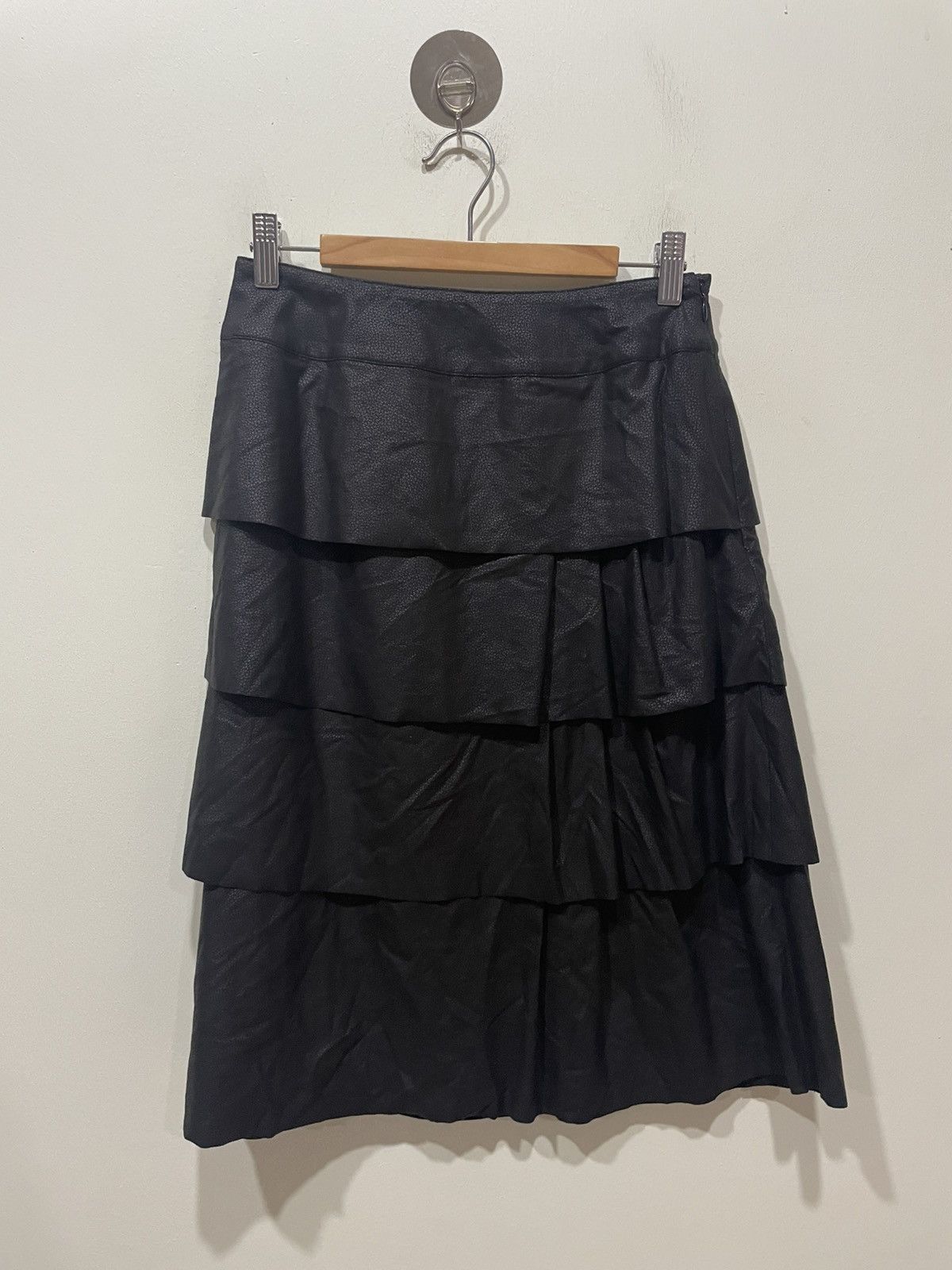 Japanese Brand Hiroko Koshino Layered Skirt Size 26" / US 2 / IT 38 - 2 Thumbnail