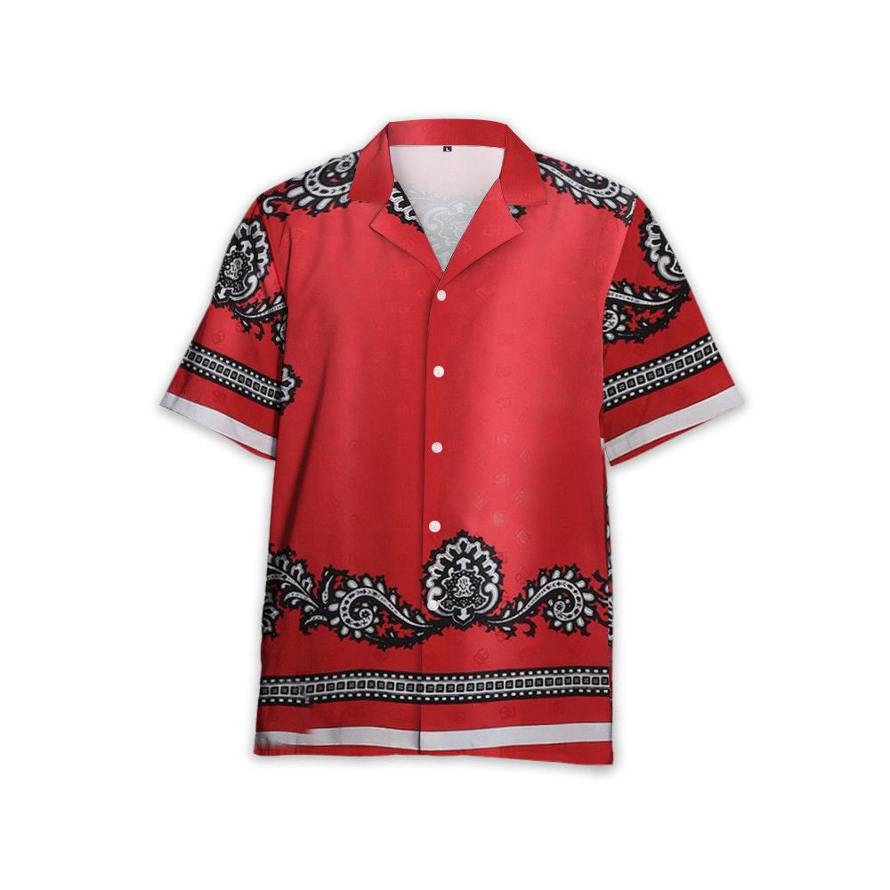 Designer Men’s Bandanna Print Shirt Size US L / EU 52-54 / 3 - 3 Thumbnail
