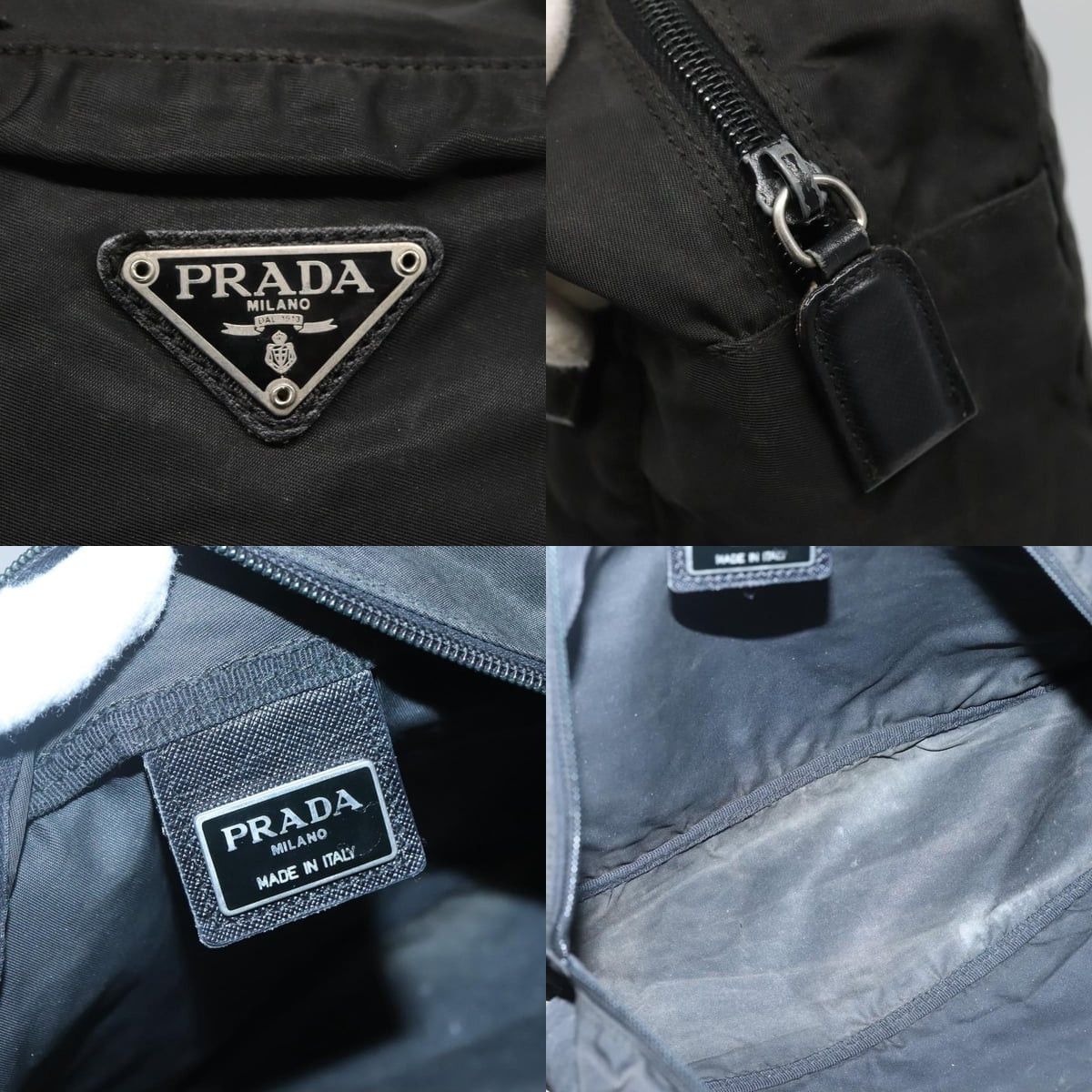 Prada PRADA Hand Bag Nylon Black Size ONE SIZE - 11 Thumbnail