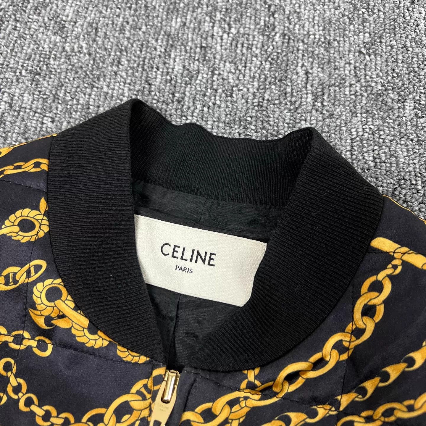 Celine Celine B&G Chain Print Varsity Jacket 38 99 New Size XS / US 0-2 / IT 36-38 - 5 Thumbnail