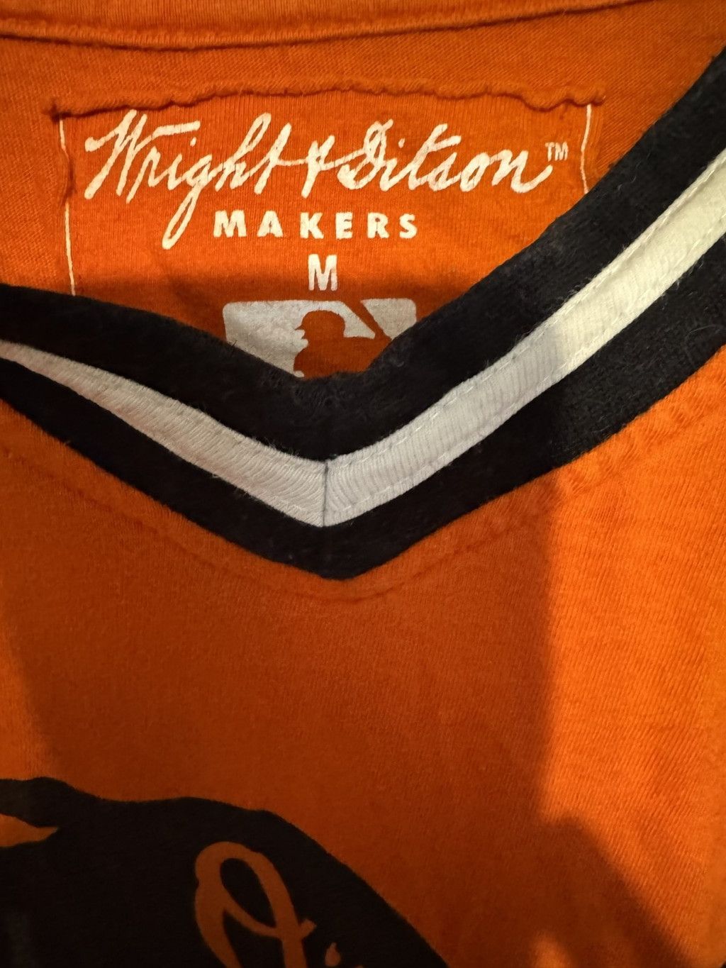 MLB Baltimore Orioles Wright & Ditson Orange t-shirt Men size M Size US M / EU 48-50 / 2 - 4 Thumbnail